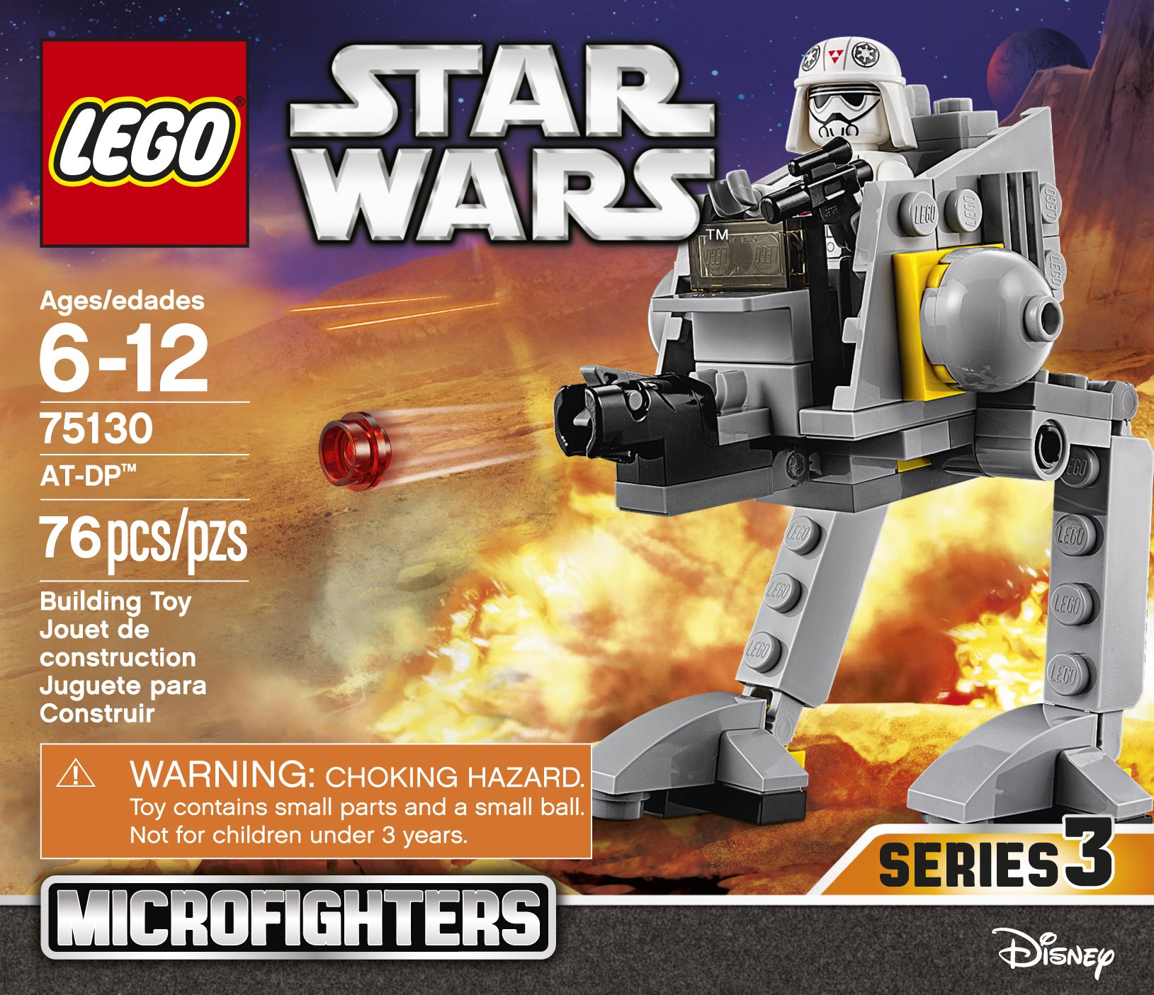 LEGO Star Wars AT-DP Walker Building Kit (75130) - 76 Pieces for Kids & Adults - Perfect for Star Wars Fans, Collectors & Creative Play