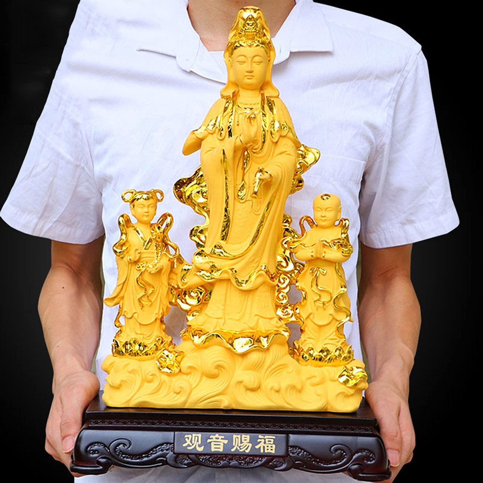 Meditating Buddha Statue - Handcrafted Resin Zen Sculpture for Home, Garden & Patio Decor | Indoor & Outdoor Buddhist Figurine | Perfect for Meditation Spaces, Yoga Rooms & Asian-Themed Landscaping