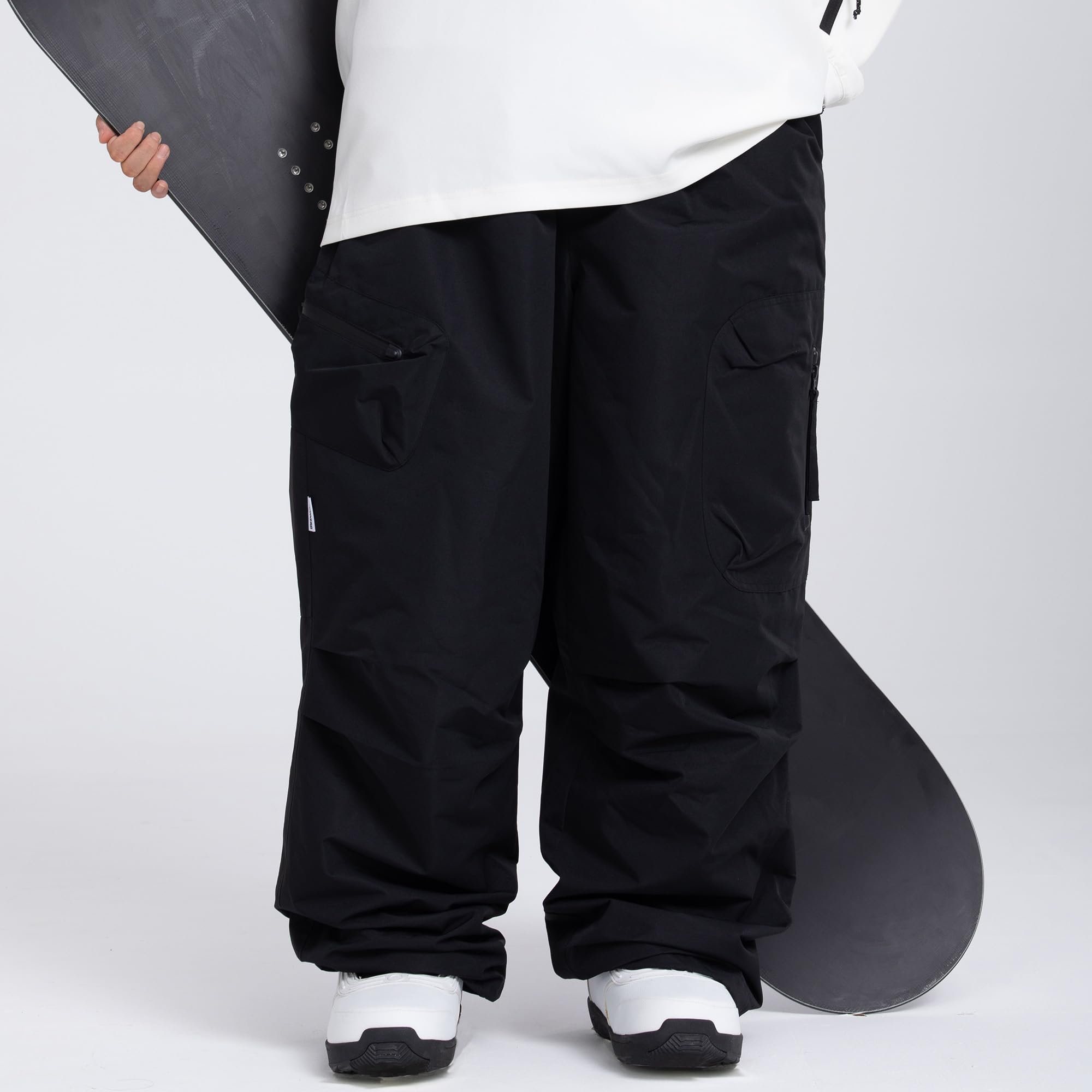 SNOWVERB Insulated Waterproof Snow Pants for Men & Women - Baggy Ski Cargo Pants for Snowboarding, Winter Sports & Outdoor Hiking | Cold Weather Gear for Skiing, Snowboarding & Mountain Adventures