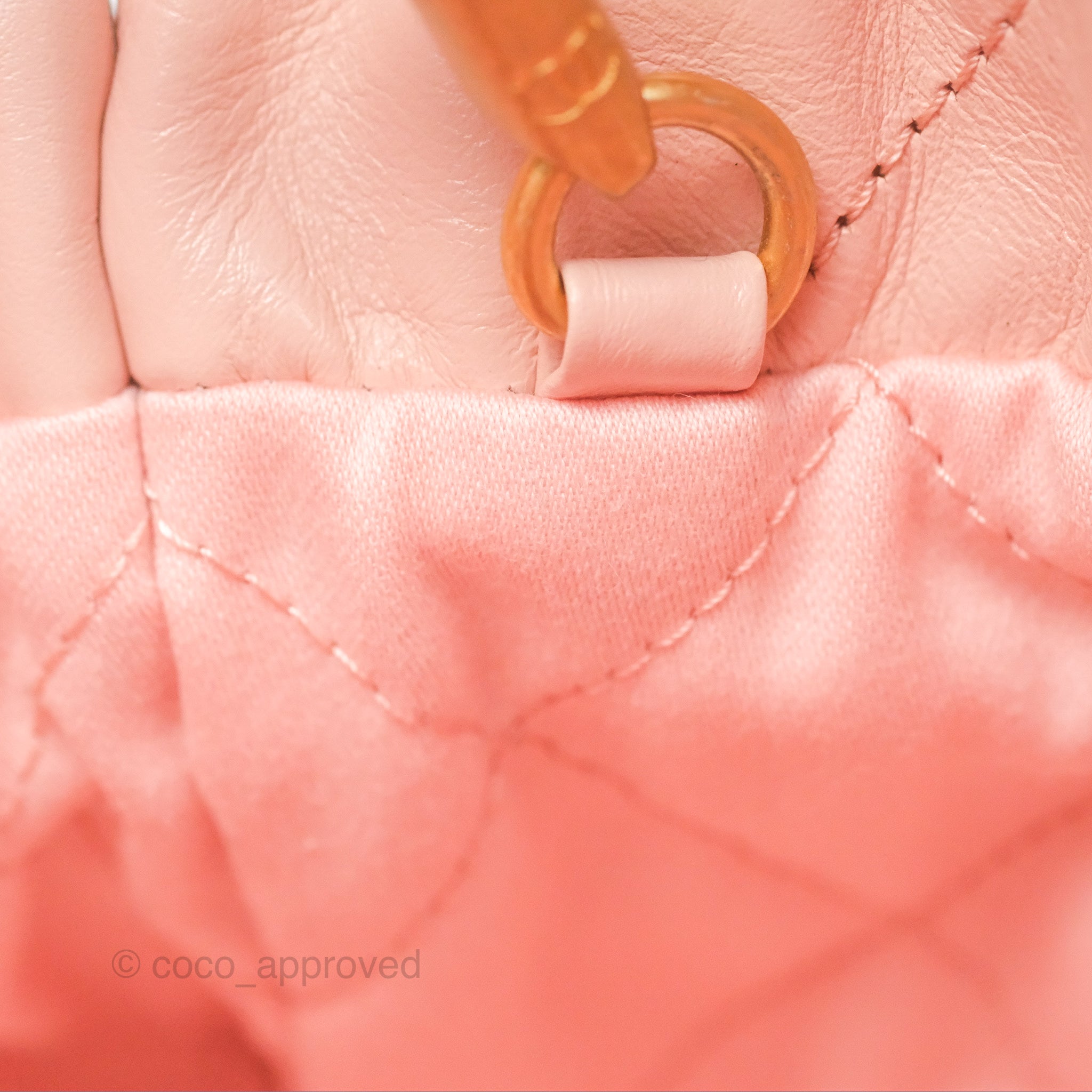 Chanel 22 Mini Bag in Pink Shiny Crumpled Calfskin - Luxury Designer Crossbody Purse for Women | Perfect for Date Night, Parties & Everyday Use