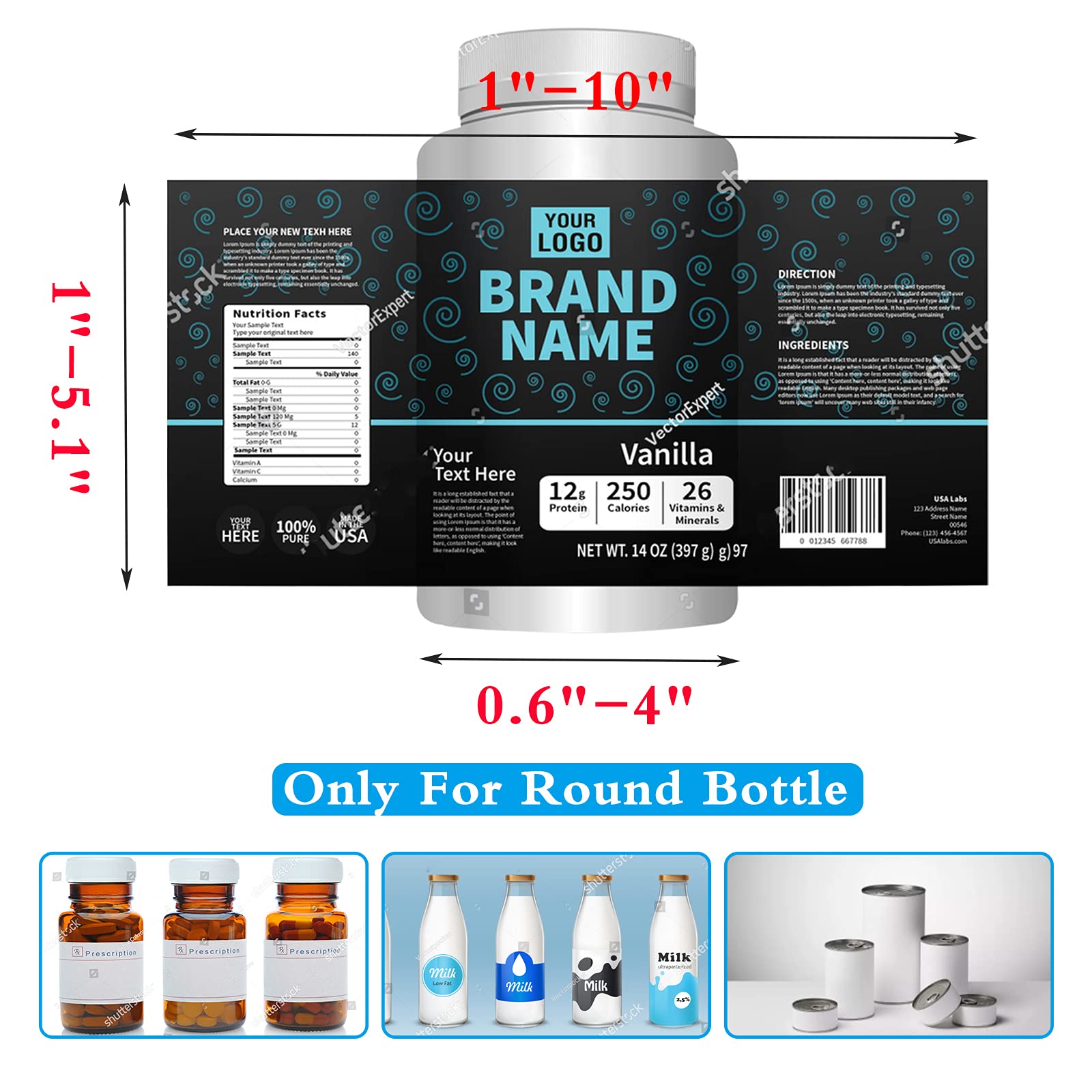 Manual Round Labeling Machine for Bottles - White Bottle Label Applicator for Round Containers, Jars & Tubes - Perfect for Home Brewing, Cosmetics & DIY Crafts Labeling