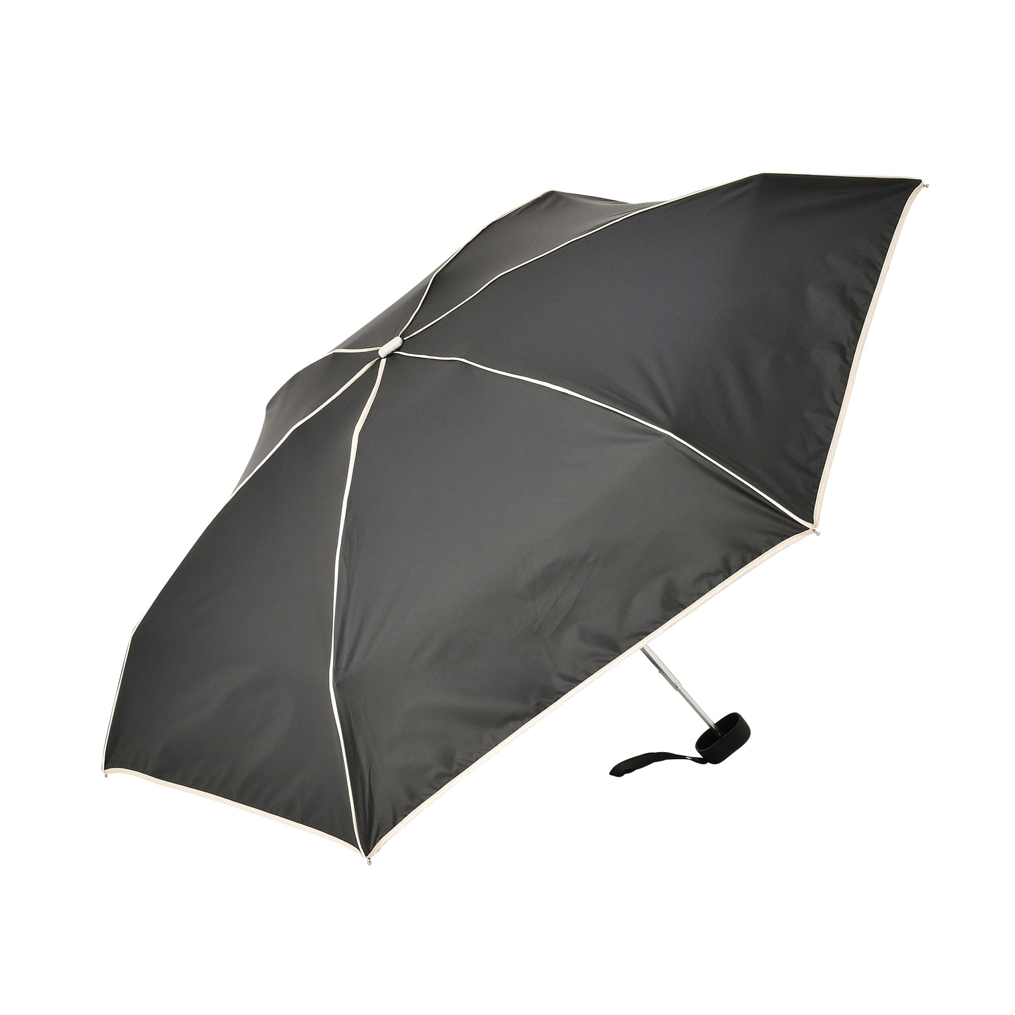 Compact Mini Umbrella 47cm Black - Portable Travel Umbrella for Sun & Rain Protection - Perfect for Outdoor, Travel, and Daily Use