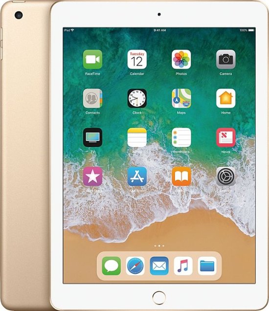 Apple iPad 5th Generation (2017) 9.7-inch 32GB WiFi Gold - Perfect for Students, Professionals & Home Entertainment