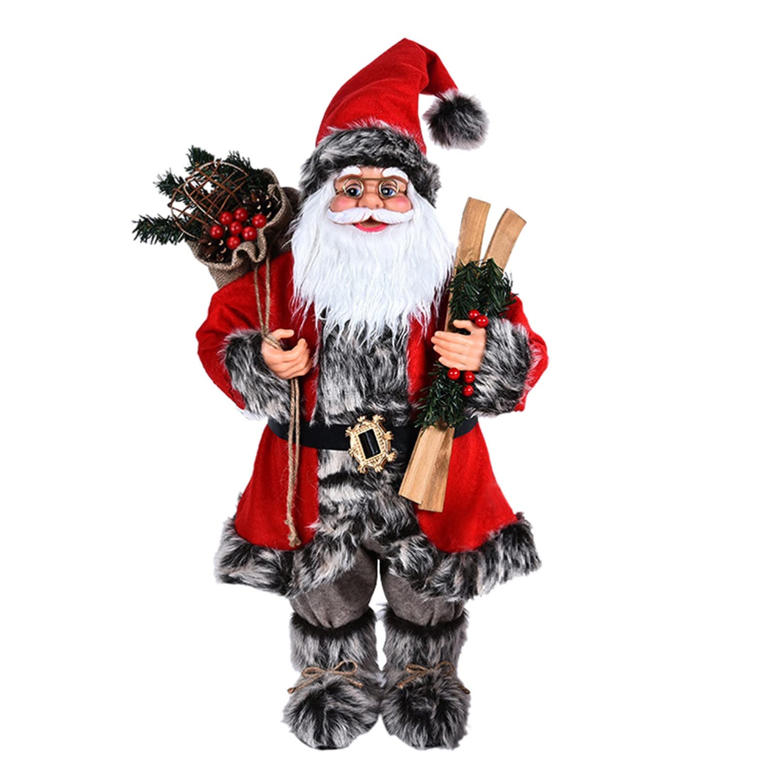 Boddenly Christmas Santa Decorations for Home - Cute Holiday Ornaments for Kids, Lightweight Xmas Decor - Perfect for Tree, Mantel & Gift Wrapping (One Size)