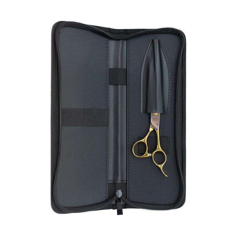 Tauro Pro Line Professional Thinning Shears for Hair Cutting - Right-Handed 440C Stainless Steel Scissors with Golden Handles - Perfect for Salon Stylists & Home Hairdressing