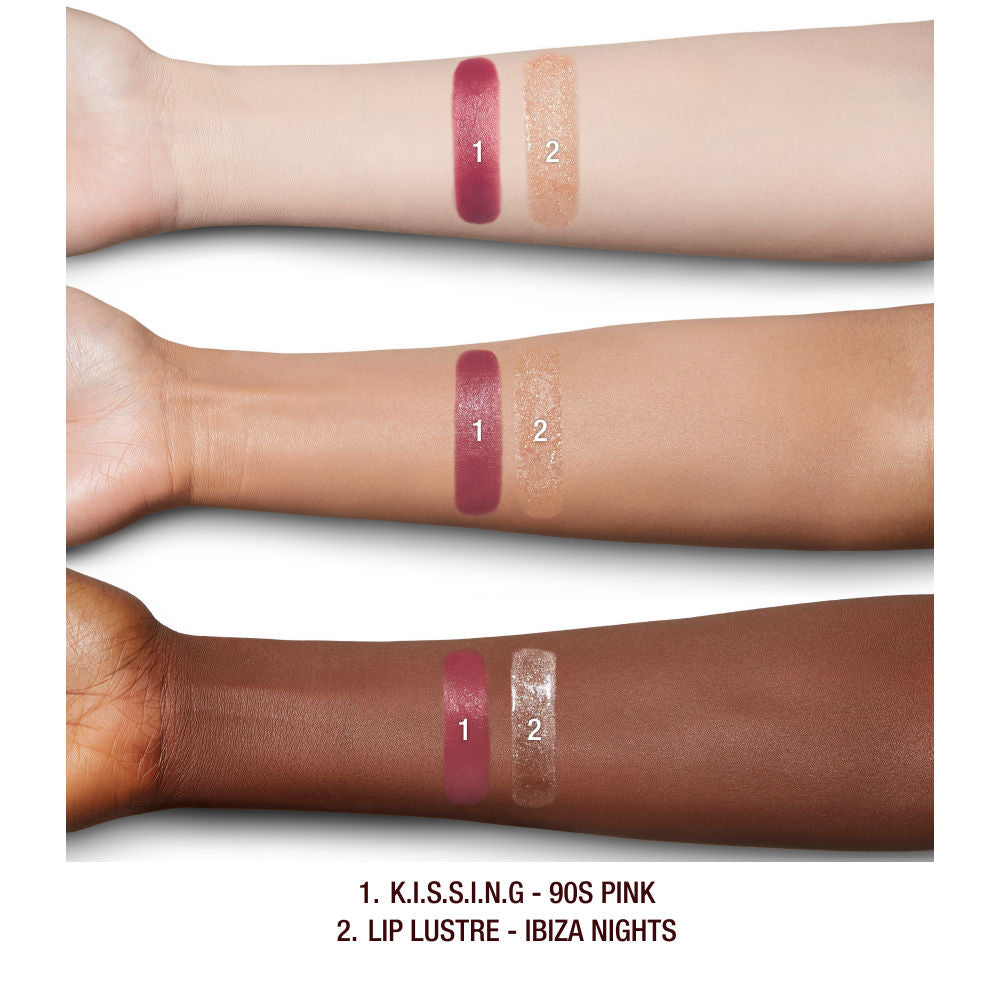 K.I.S.S.I.N.G Lipstick and Lip Gloss Set - Long Lasting Moisturizing Matte & Shiny Combo for Everyday Wear, Date Night & Special Occasions