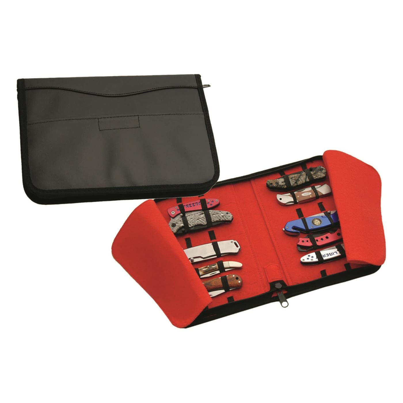 SZCO Supplies 15-Slot Knife Storage Case - Perfect for Kitchen, Camping, Hunting & Outdoor Knife Organization