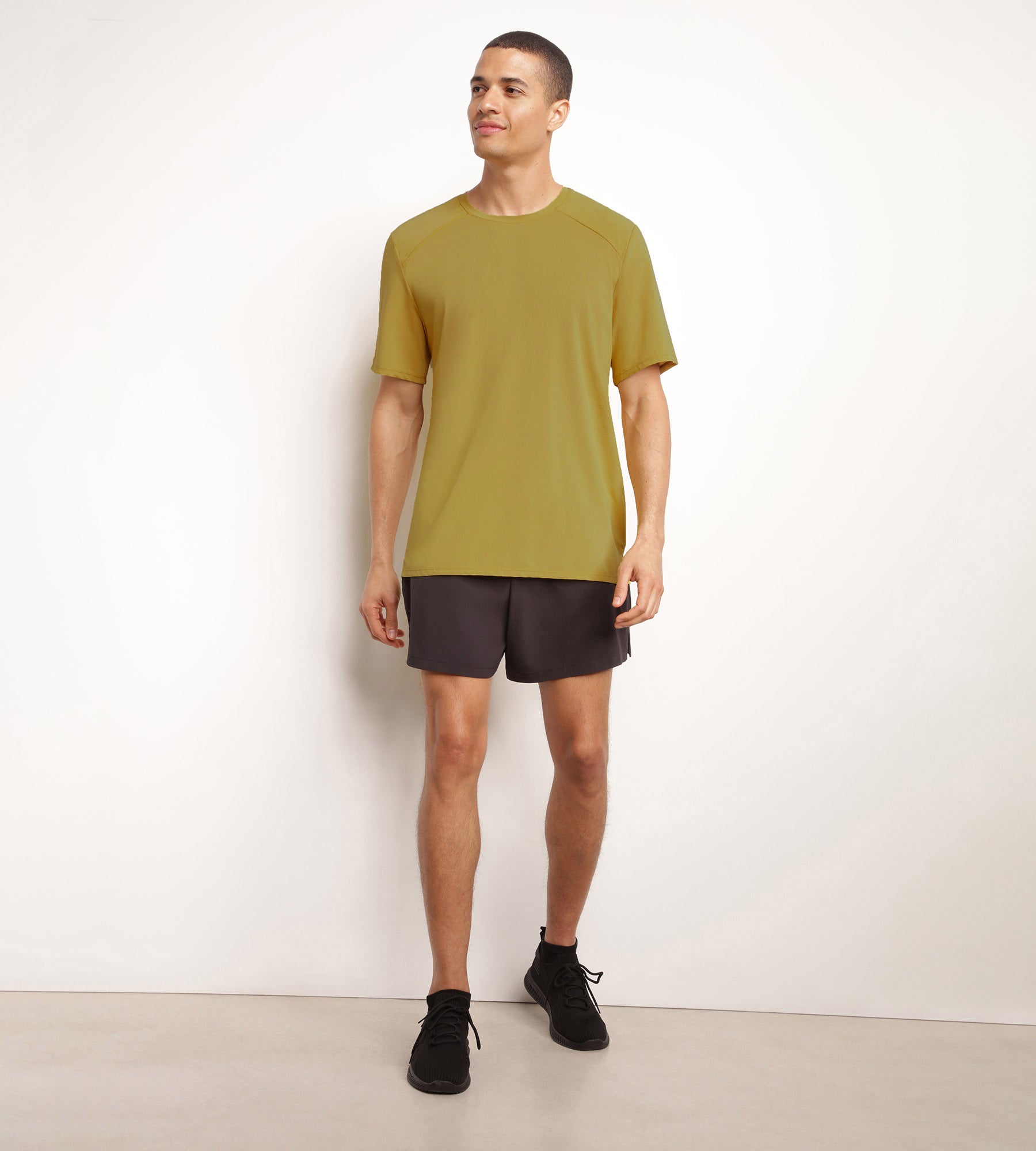 Men's Breathable Sport Shorts - Black Dim Move - Perfect for Running, Gym & Outdoor Workouts