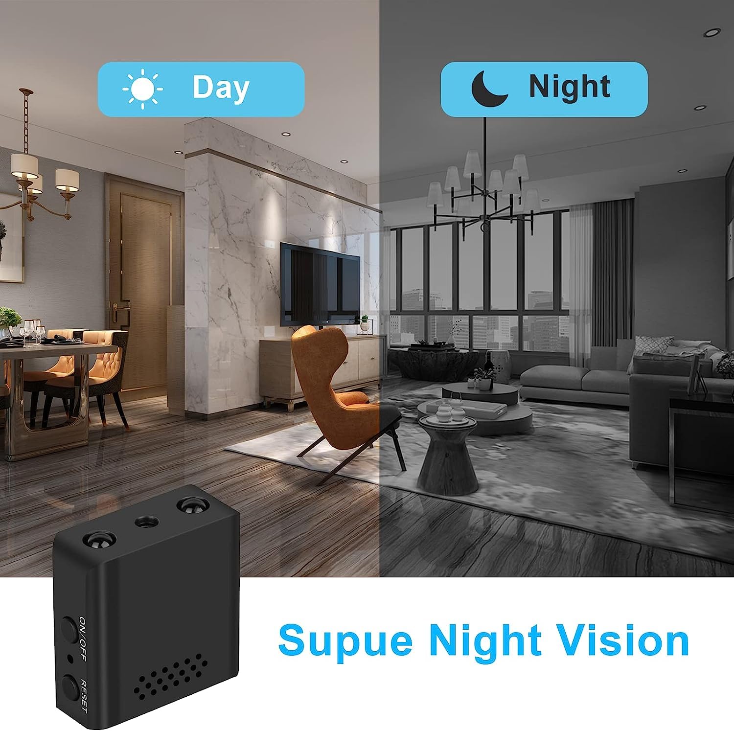 Ofottofo Mini Wireless WiFi Camera - 1080P HD Hidden Spy Camera for Baby Monitor & Home Security Surveillance with Live Streaming, Remote Viewing via iOS/Android App - Ideal for Nanny Cams, Pet Monitoring & Office Security