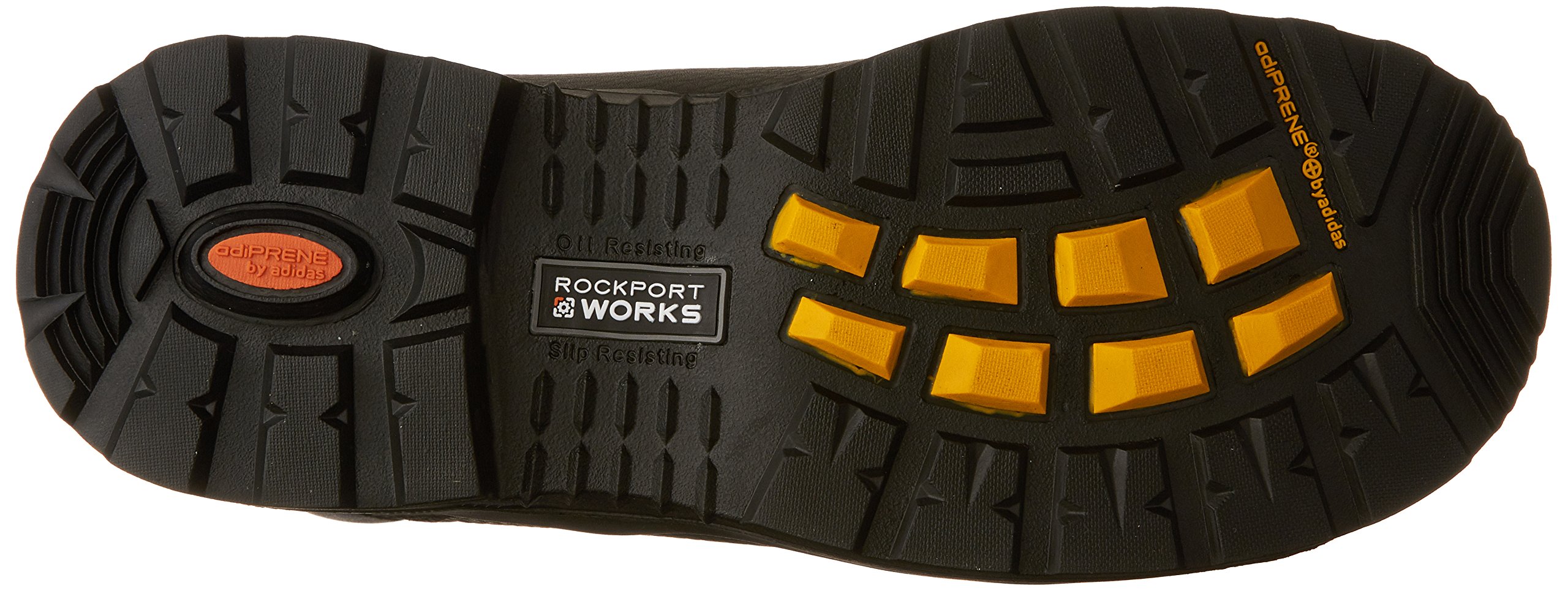 Rockport Works Men's More Energy IR6635 Waterproof Steel Toe Construction Boot - Durable Work Boots for Construction, Landscaping & Outdoor Jobs