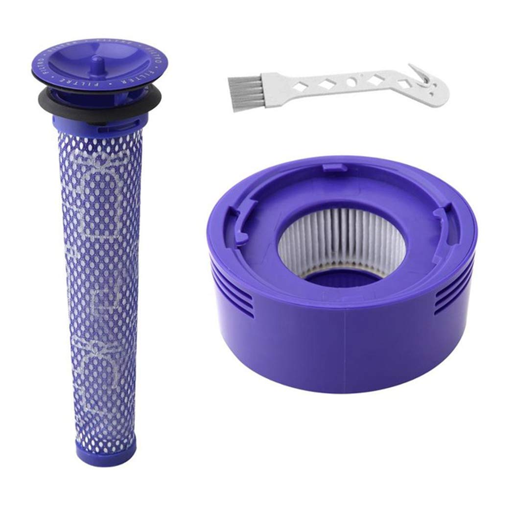 Dyson V7 V8 Vacuum Cleaner HEPA Pre-Filter & Post-Filter Replacement Accessories - Compatible with Dyson V7 & V8 Models - Perfect for Pet Hair, Allergens, and Dust Removal in Home Cleaning