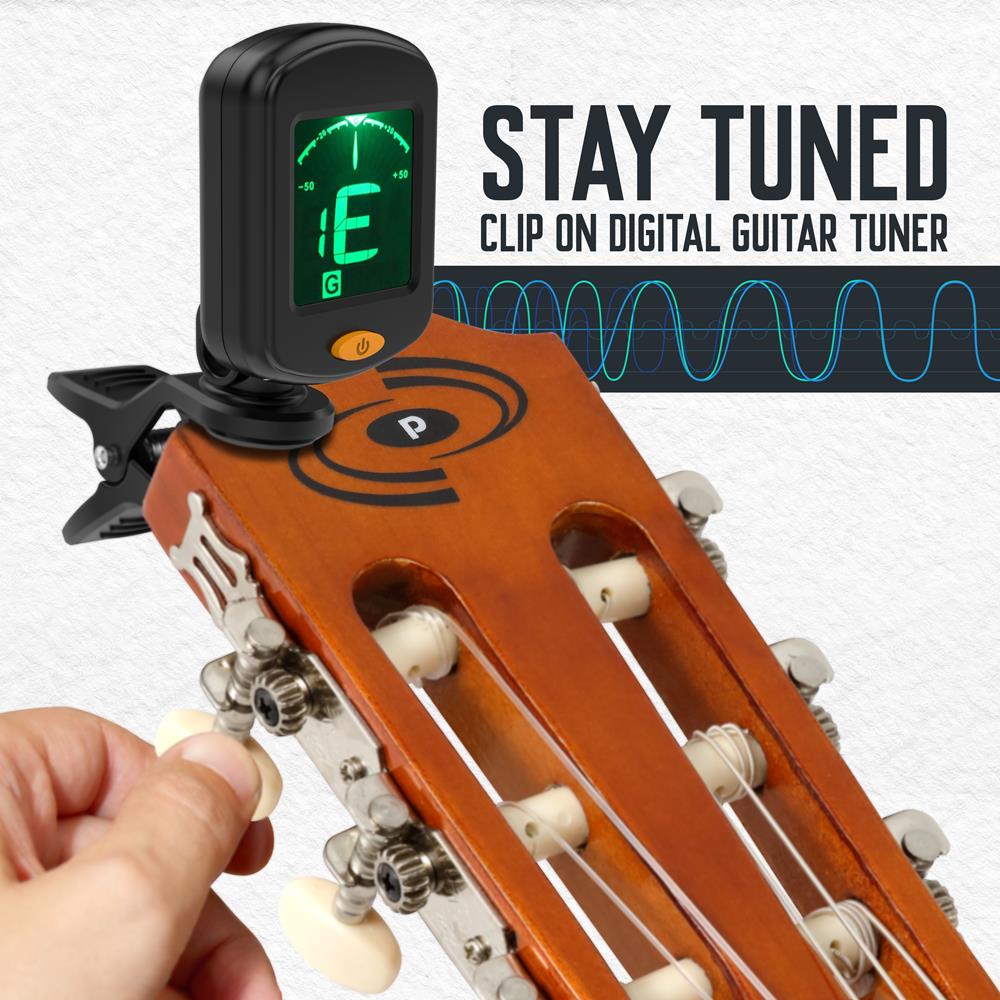 Complete Classic Guitar Kit for Beginners - Acoustic Guitar Set with Case, Tuner, Strap & Picks - Perfect for Learning, Practice & Performances