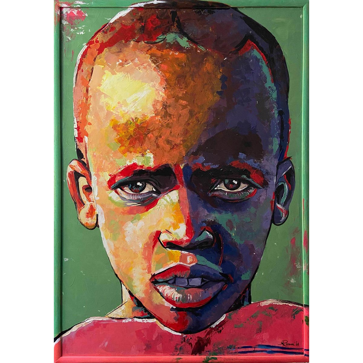 Masai Child Acrylic Photo Frame - Premium Display for Kids' Pictures, Nursery Decor, and Family Memories - Perfect for Bedrooms, Playrooms, and Gift Giving