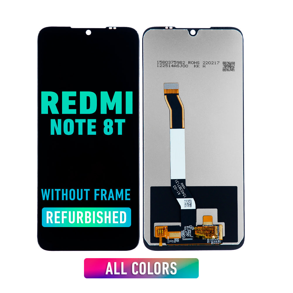 Refurbished Redmi Note 8T OLED Screen Replacement - Frame Not Included (All Colors) | DIY Smartphone Repair | Perfect for Cracked or Damaged Displays