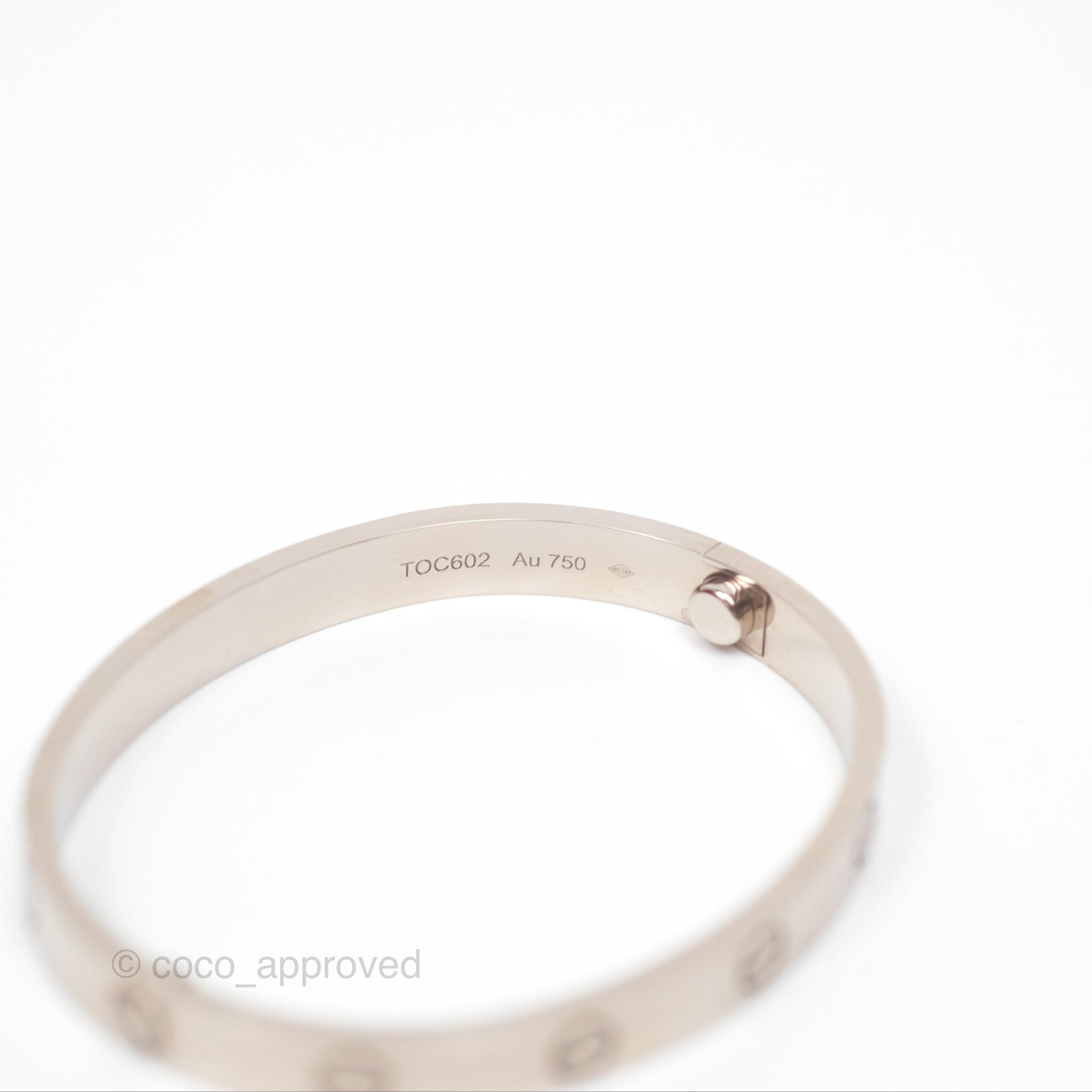 Cartier Love Bracelet in 18K White Gold - Luxury Diamond Bracelet for Women, Perfect for Anniversaries & Special Occasions