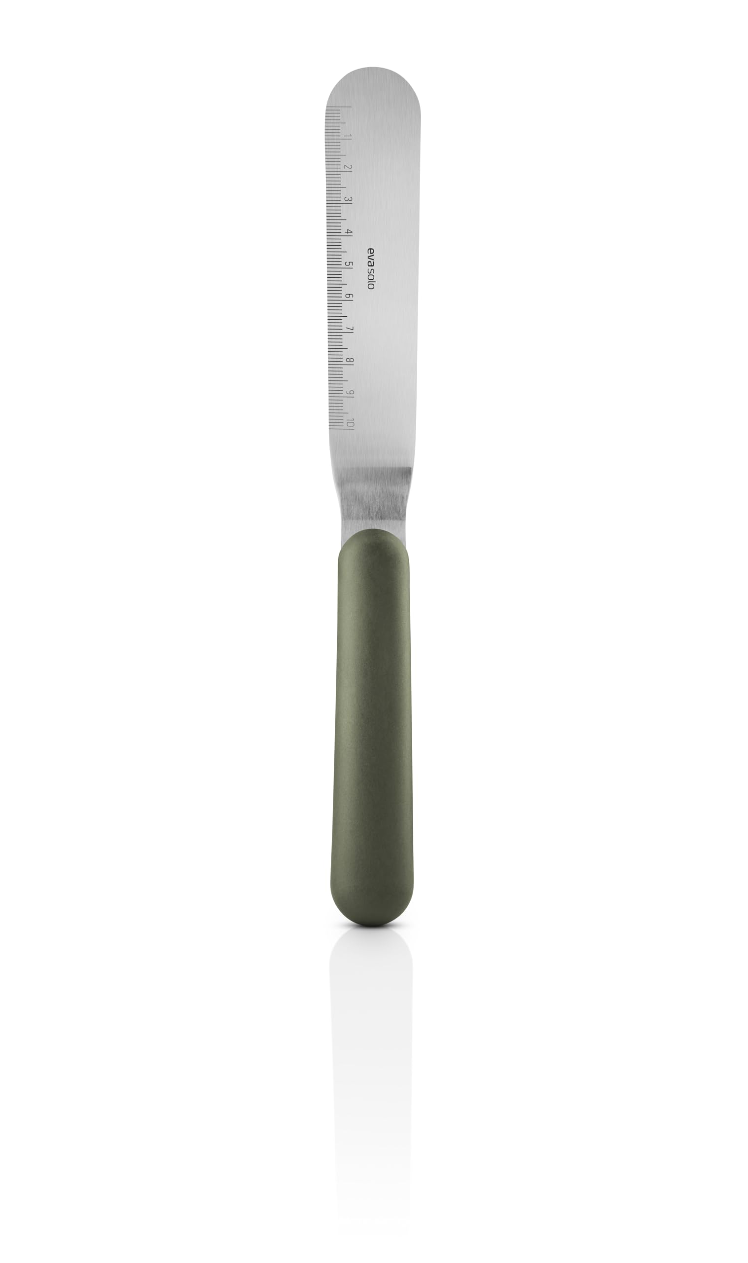 Eva Solo Green Tools Palette Knife Angled - Flexible Blade for Even Frosting - Danish Design Kitchen Gadget - Perfect for Cake Decorating, Baking & Pastry Making