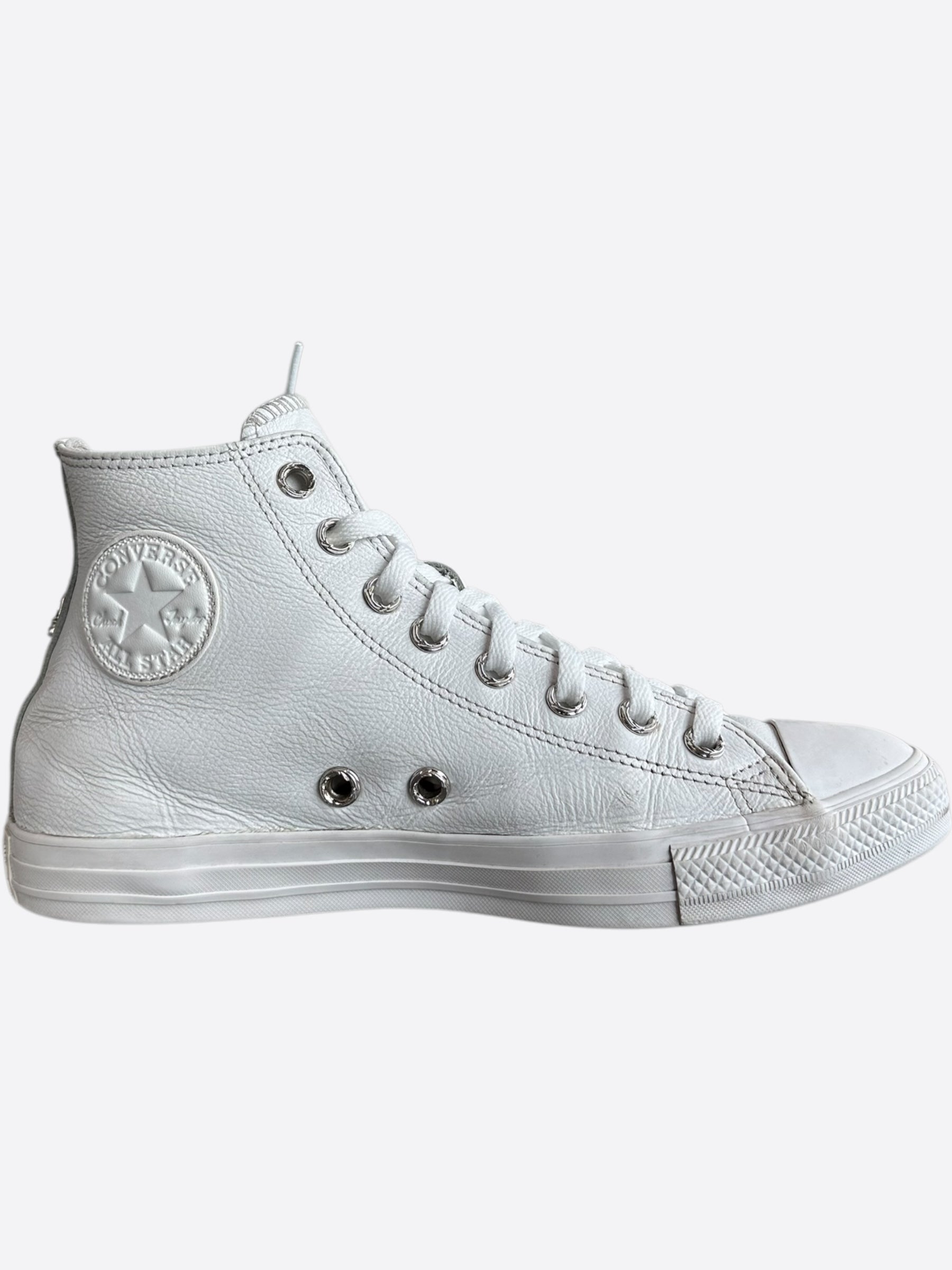 Chrome Hearts White Rhodium Cross High Top Sneakers - Stylish Unisex Fashion Shoes for Streetwear & Casual Outfits