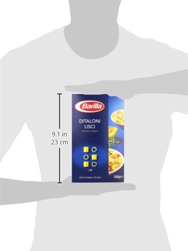 Barilla Ditaloni Smooth Pasta No.6 - 500g (Pack of 6) | Italian Short Tube Pasta for Soups, Salads & Casseroles | Authentic Italian Cuisine