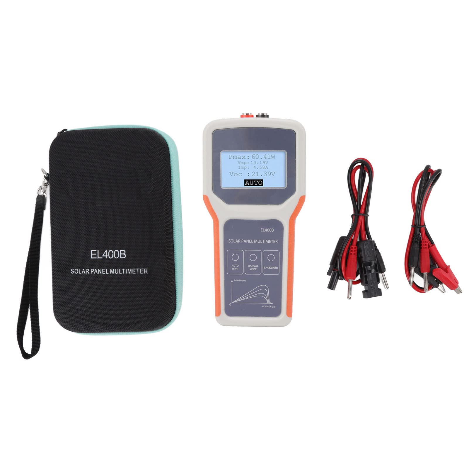 Upgraded LCD Solar Panel Multimeter - MPPT Tester with Multifunctional Protection for Photovoltaic Panels | Perfect for Solar Energy System Monitoring & Maintenance