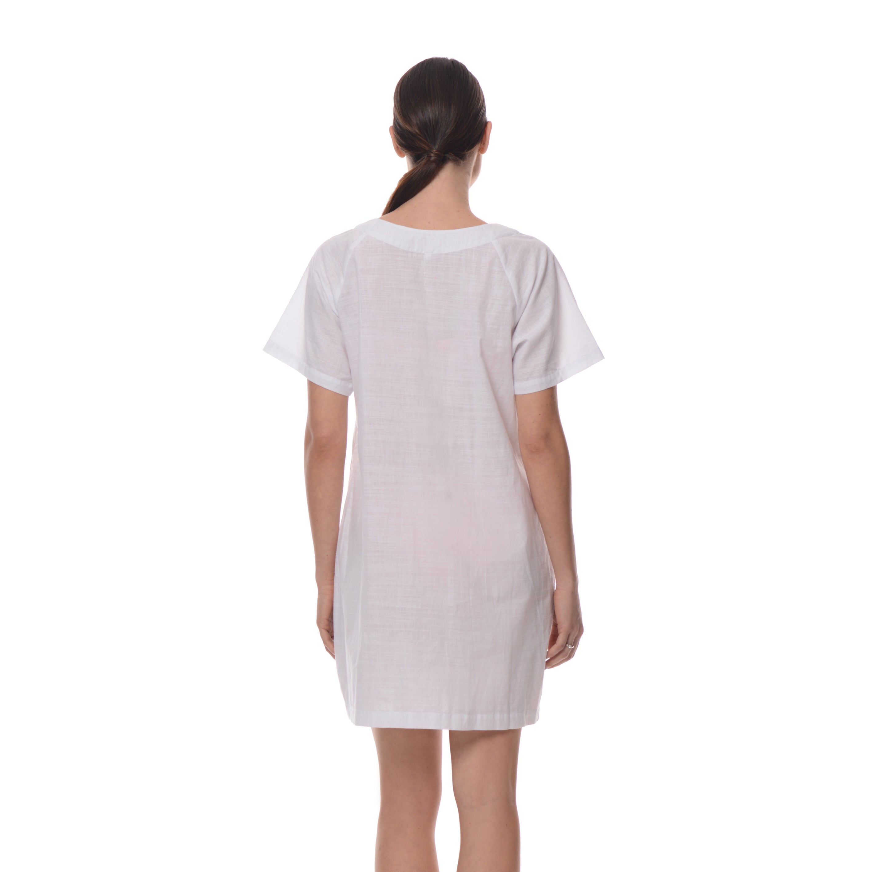Stylish Malia Tunic in White - Women's Flowy Boho Blouse for Casual Wear & Summer Outfits