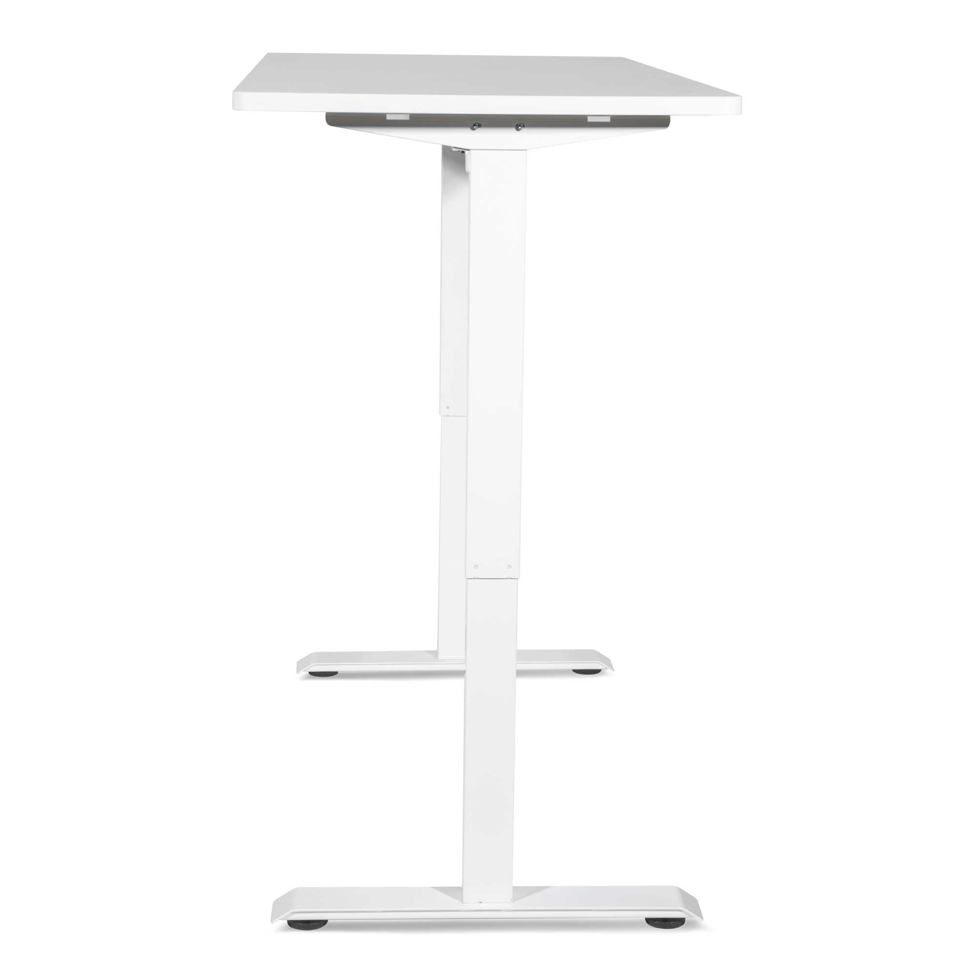 Adjustable Electric Sit Stand Desk with Single Motor & White Desktop - Ideal for Home Office, Gaming & Workspace (Model DH67)