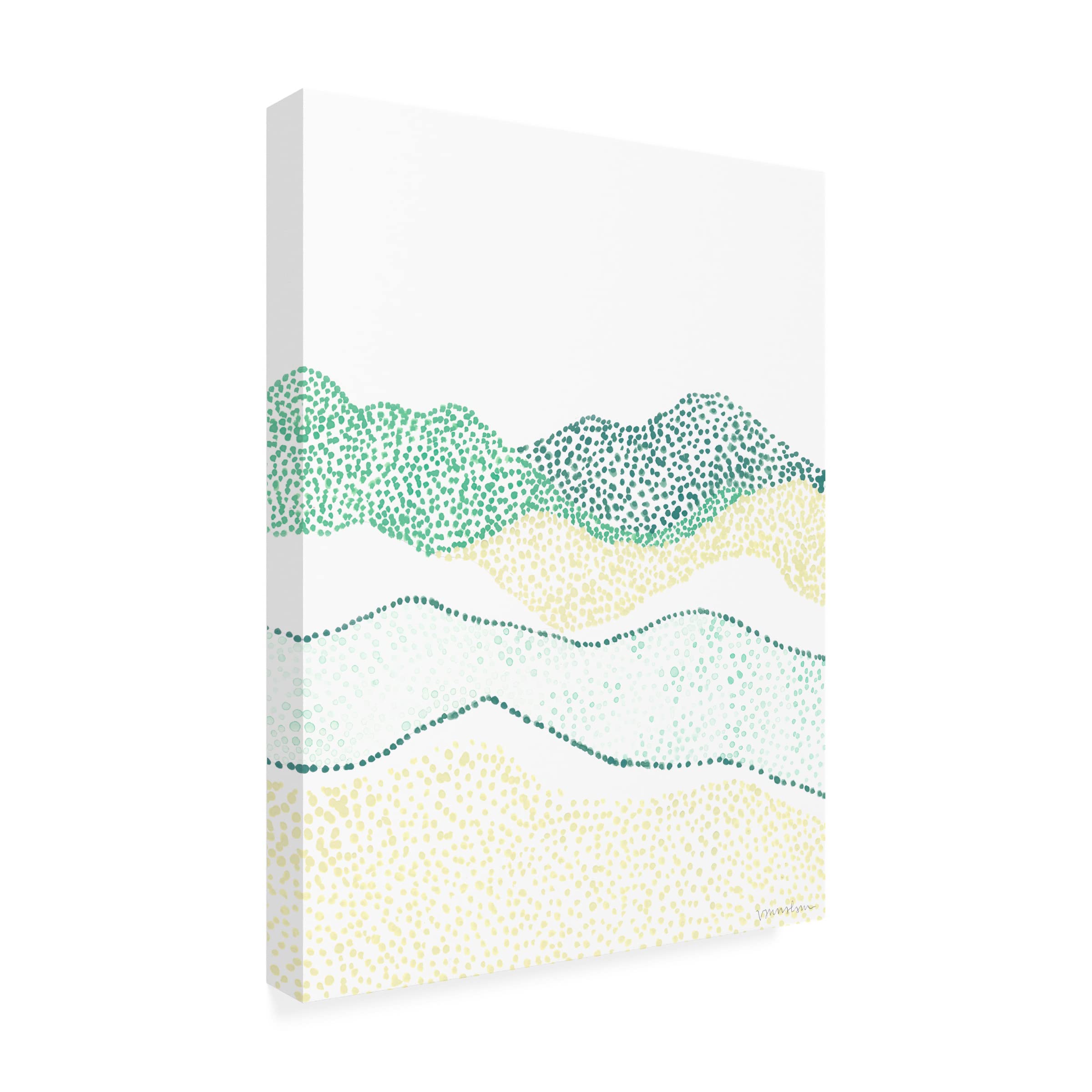 Trademark Fine Art 'Terra Dots II' Abstract Canvas Wall Art by Vanna Lam - Modern Home Decor for Living Room, Bedroom & Office