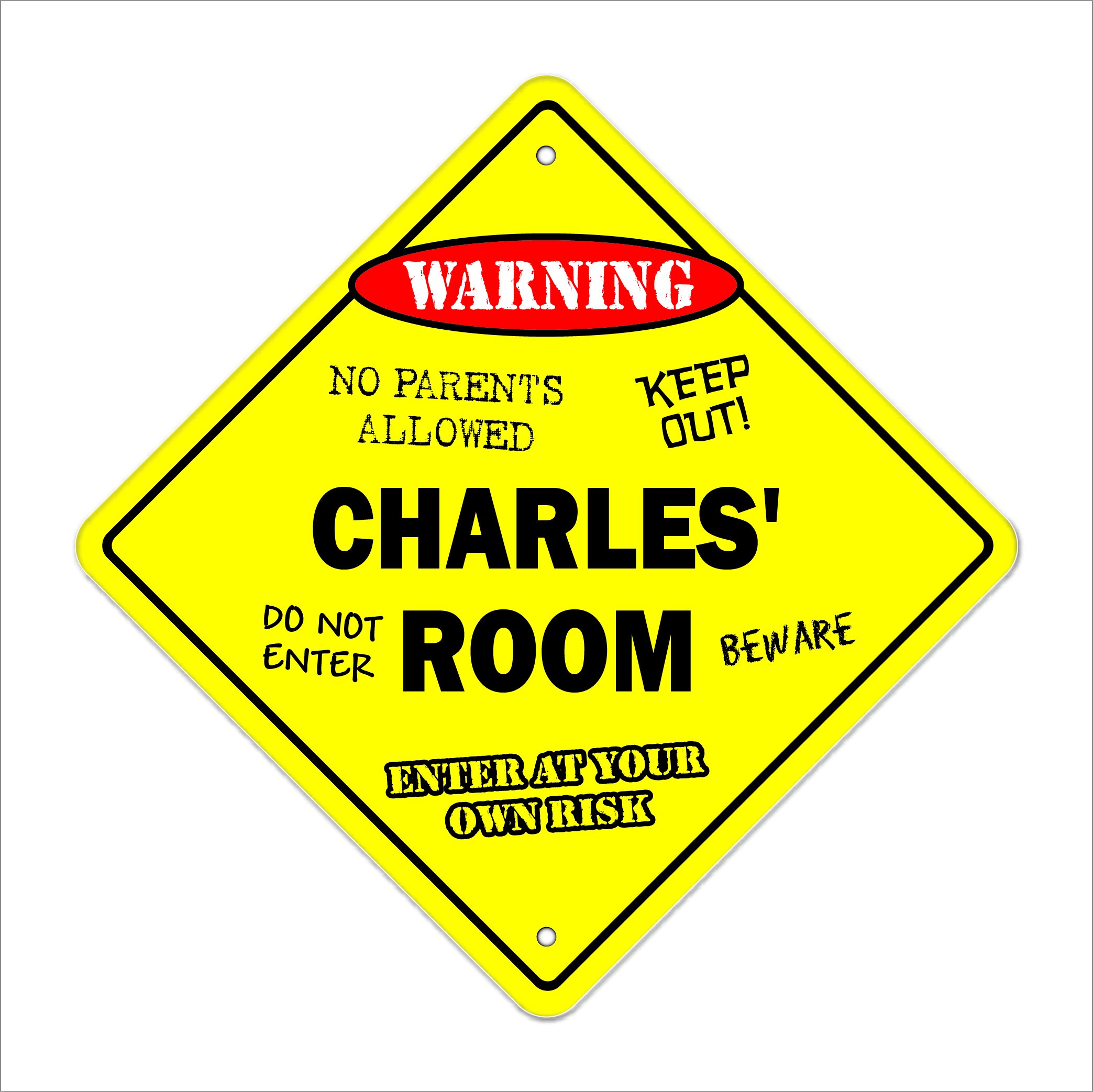 Charles' Room Sign - Personalized Kids Bedroom Decor for Boys & Girls | 14