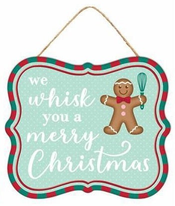 6 Pack Embossed Christmas Sign Ornaments - Holiday Home Decor for Tree, Mantel, or Gift Giving - Festive Holiday Party Decorations