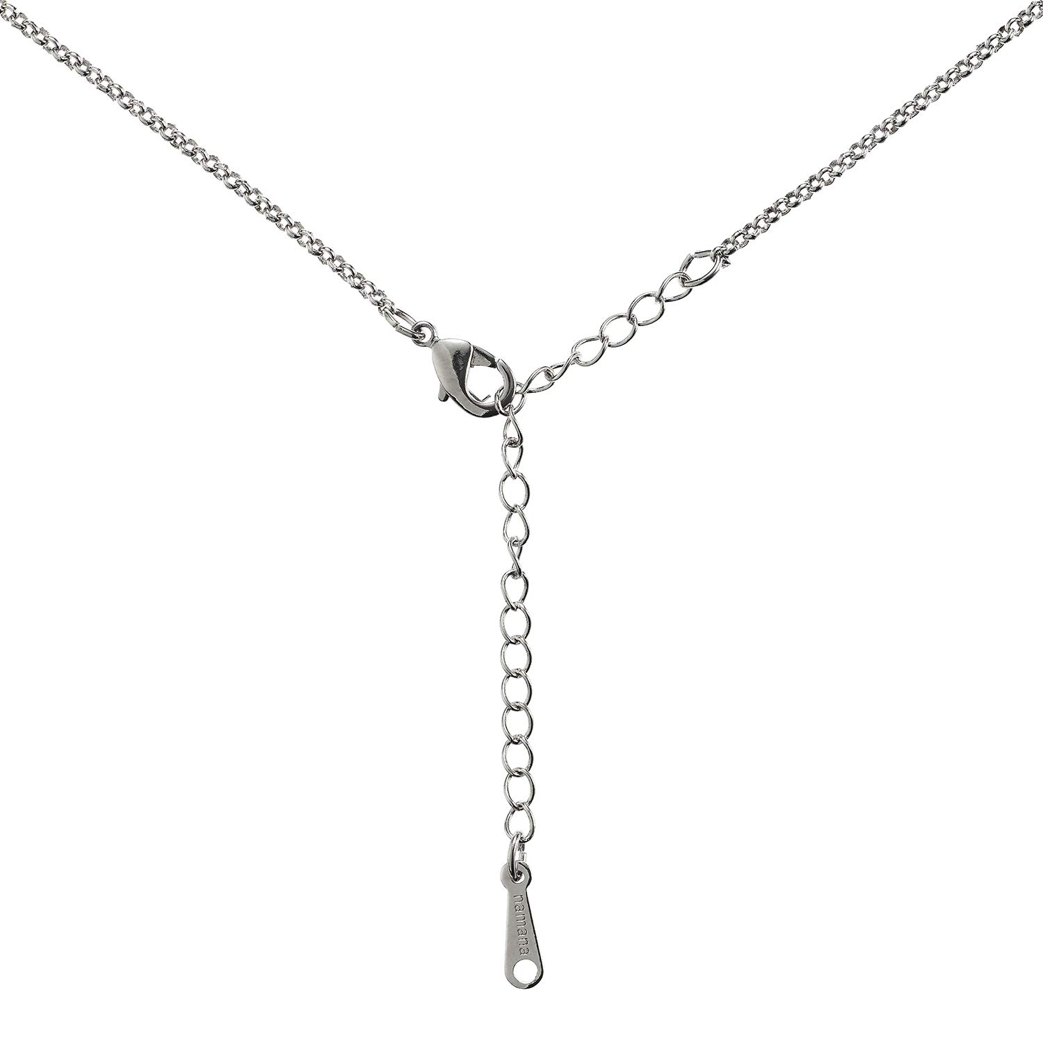 Namana Teardrop Pendant Necklace for Women - Pear Shaped Gemstone Jewelry with Gift Box | Elegant Colored Stone Necklace for Everyday Wear, Date Nights & Special Occasions