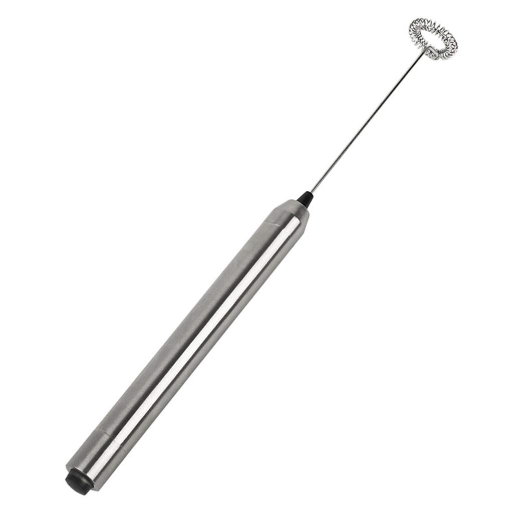 Electric Milk Frother Handheld Mixer - Stainless Steel Whisk for Coffee, Latte & Cappuccino | Perfect for Home, Office & Cafe Use