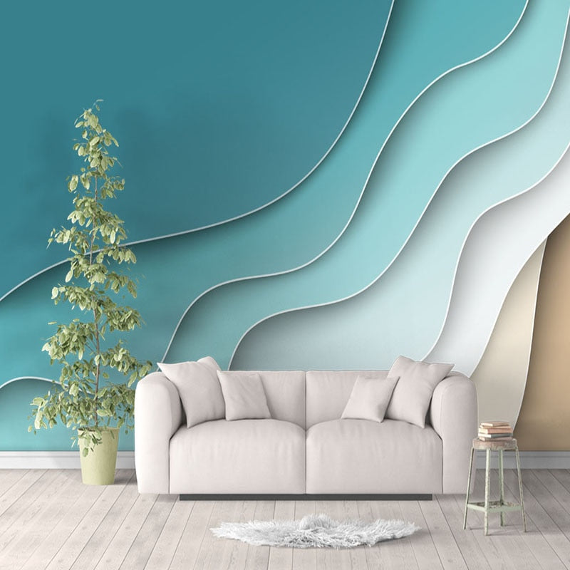 Abstract Line Geometric Wallpaper - Modern Peel and Stick Wall Decor for Living Room, Bedroom, Office | Easy DIY Home Decoration & Removable Wall Art