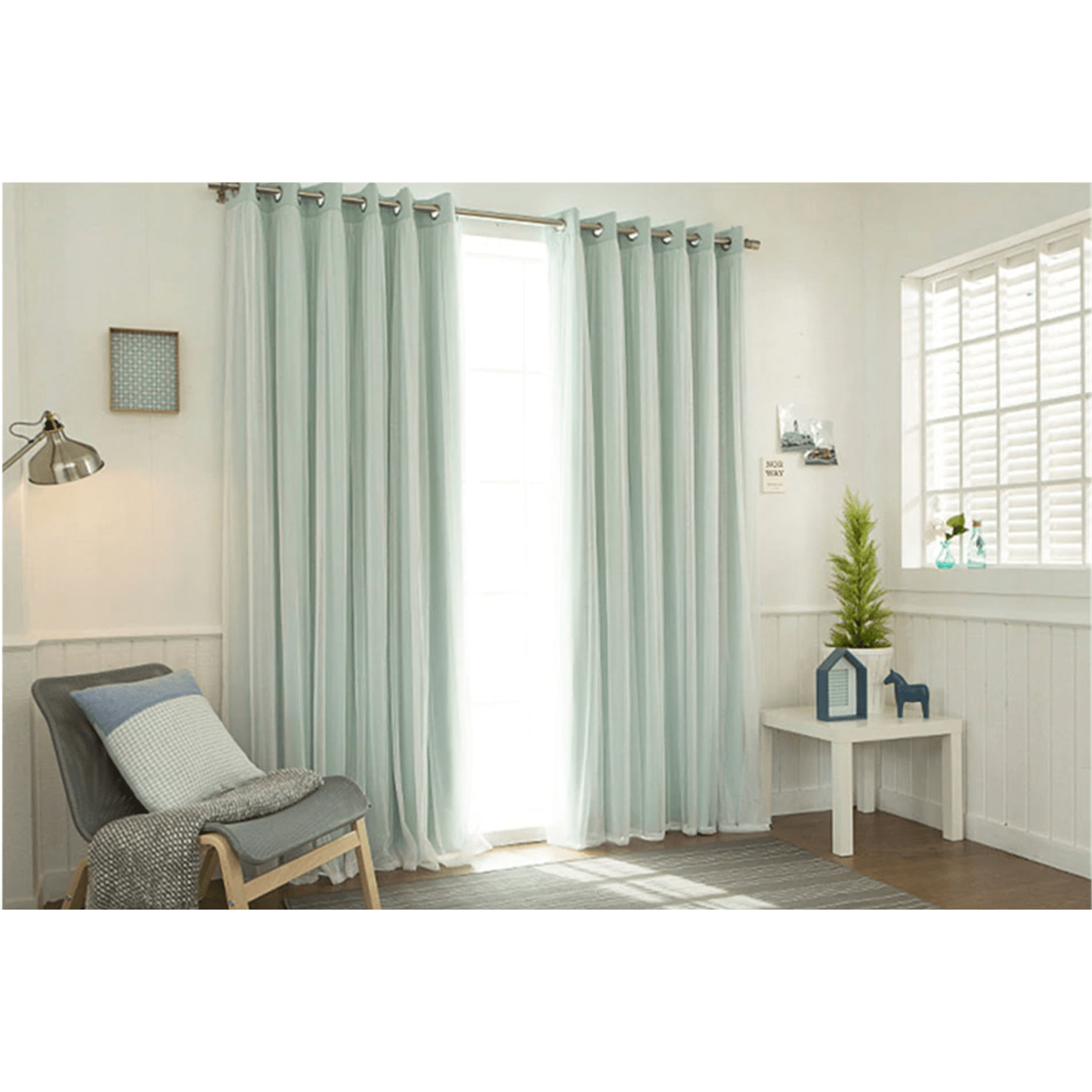 Luxury Veil Curtain - Soft Sheer Window Drapes in Pink, Beige, Blue & White | Elegant Home Decor for Living Room, Bedroom & Wedding Decorations