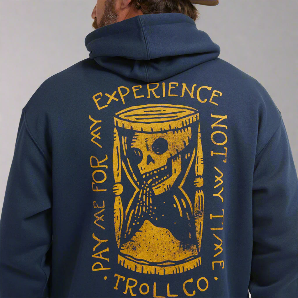 DHCM Men's Pay Me For My Experience Hoodie - Comfortable Cotton Pullover Sweatshirt for Casual Wear, Gym, and Street Style