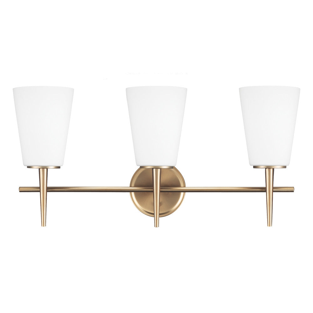 Driscoll LED Bathroom Light Fixture - Waterproof Vanity Light for Bathroom, Bedroom, and Hallway - Modern Sconce Lighting with Energy Saving Bulbs (White) - Perfect for Home, Hotel, and Spa Decor