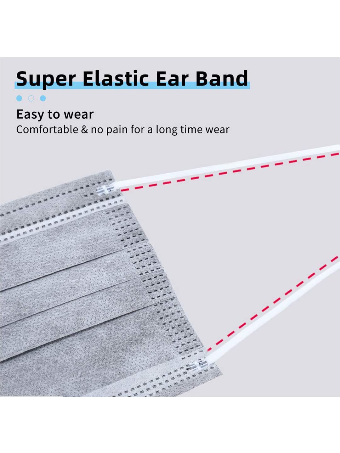 Premium 3-Ply Disposable Face Masks for Adults - Adjustable Nose Wire & Comfortable Earloop (100-Pack, Grey) - Breathable Surgical Masks for Men & Women - Ideal for Daily Use, Travel, Work & Public Safety Protection