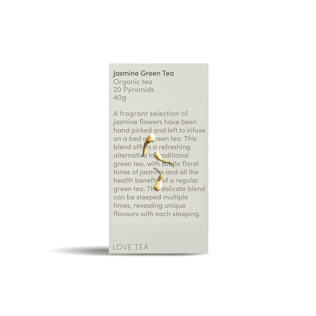 Premium Jasmine Green Tea Pyramids - Loose Leaf Tea Bags with Natural Fragrance | Perfect for Relaxation, Afternoon Tea & Gifts
