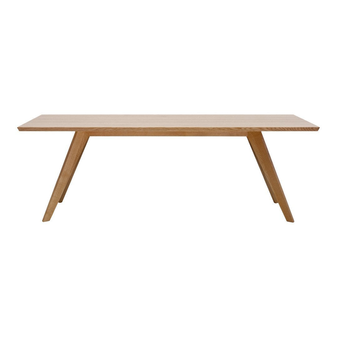 Modern Rectangular Dining Table - Solid Wood Kitchen Table for 6 - Perfect for Small Spaces, Dining Room & Kitchen | Farmhouse & Contemporary Style