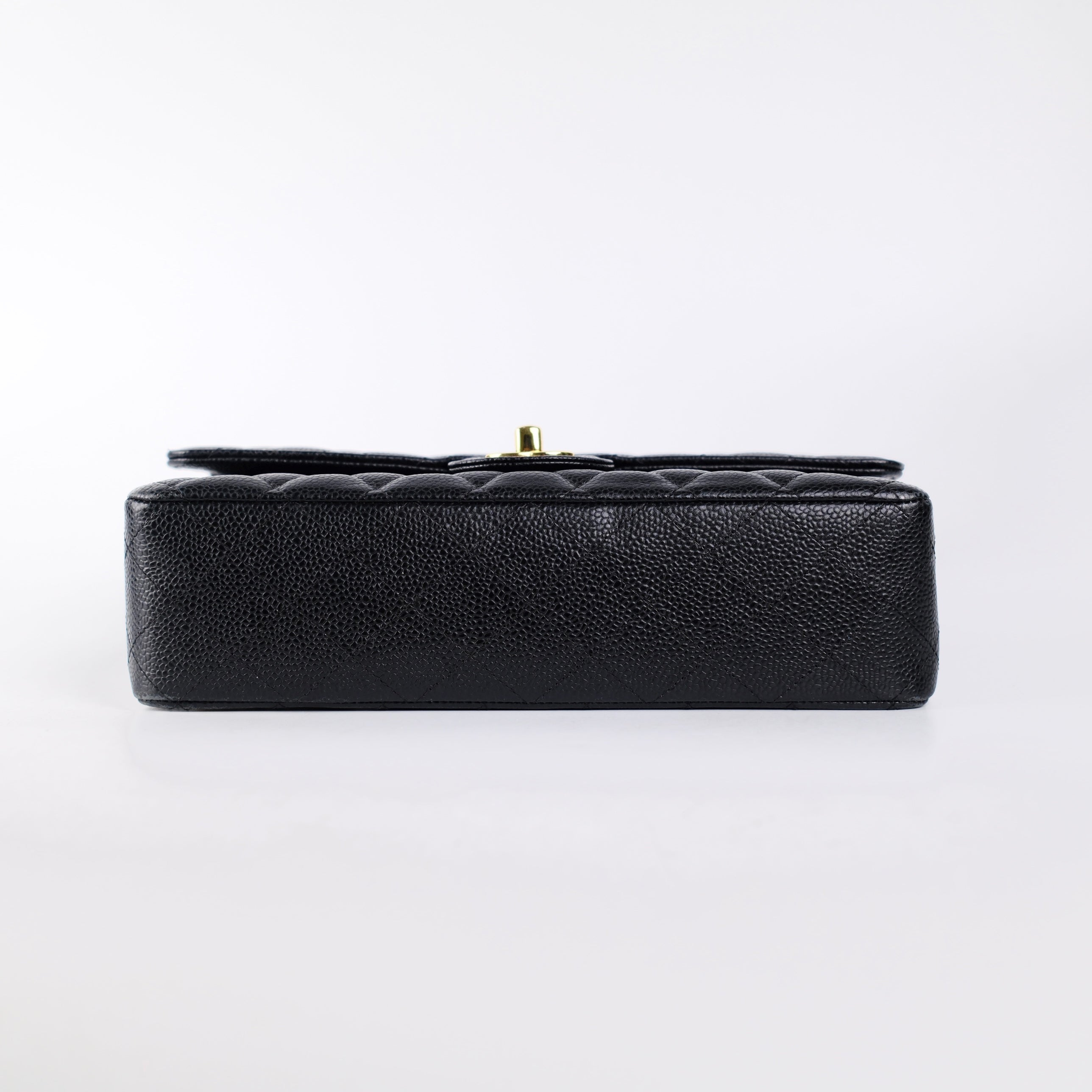 Authentic Chanel Medium M/L Black Caviar Classic Flap Bag 23 Series - Luxury Handbag for Women, Perfect for Parties, Work & Everyday Elegance