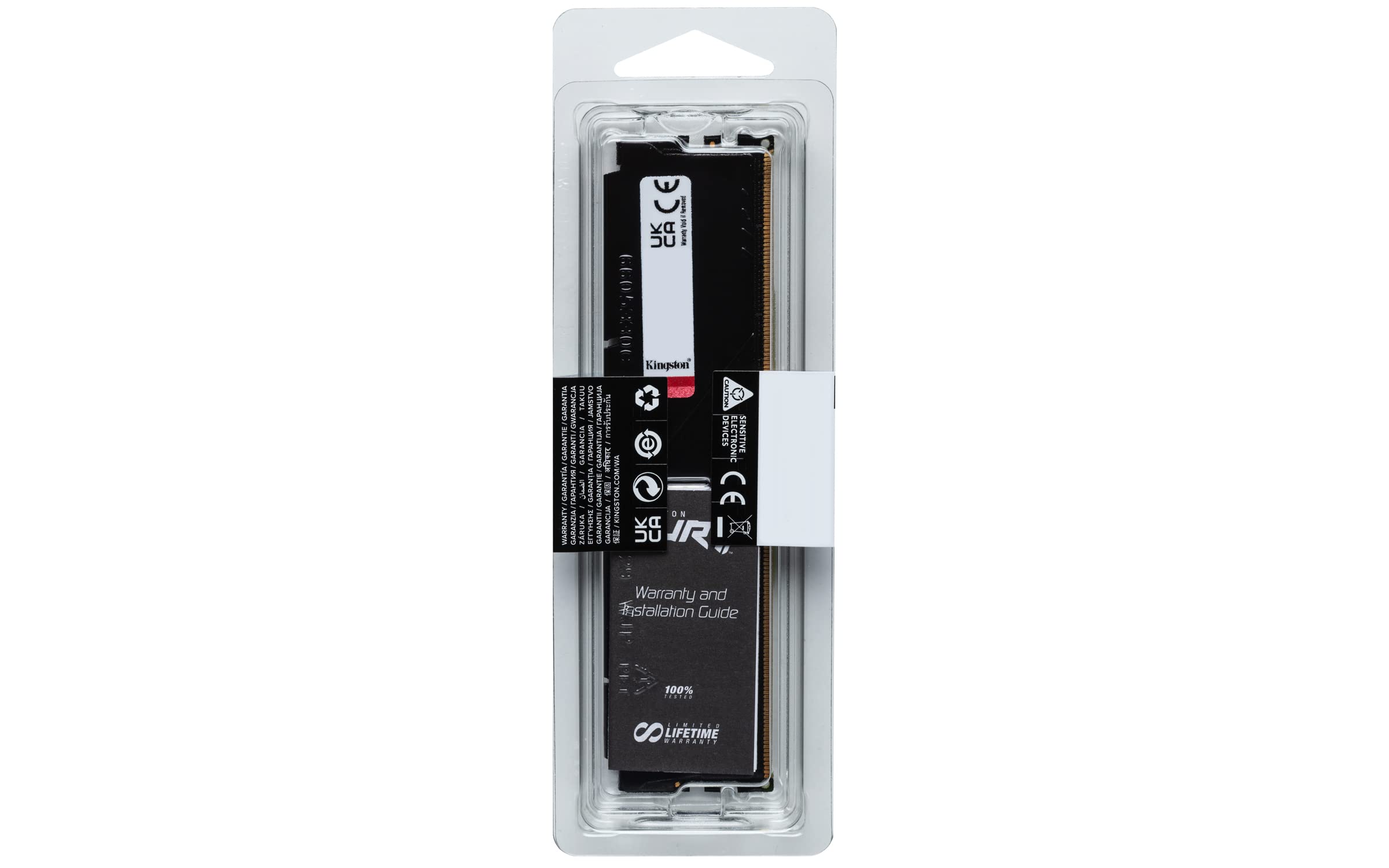 Kingston Fury Beast Black 32GB DDR5 RAM 5600MHz CL40 XMP 3.0 Ready Gaming Memory Single Module KF556C40BB-32 - High Performance Desktop Memory for Gaming PCs, Workstations & Content Creation