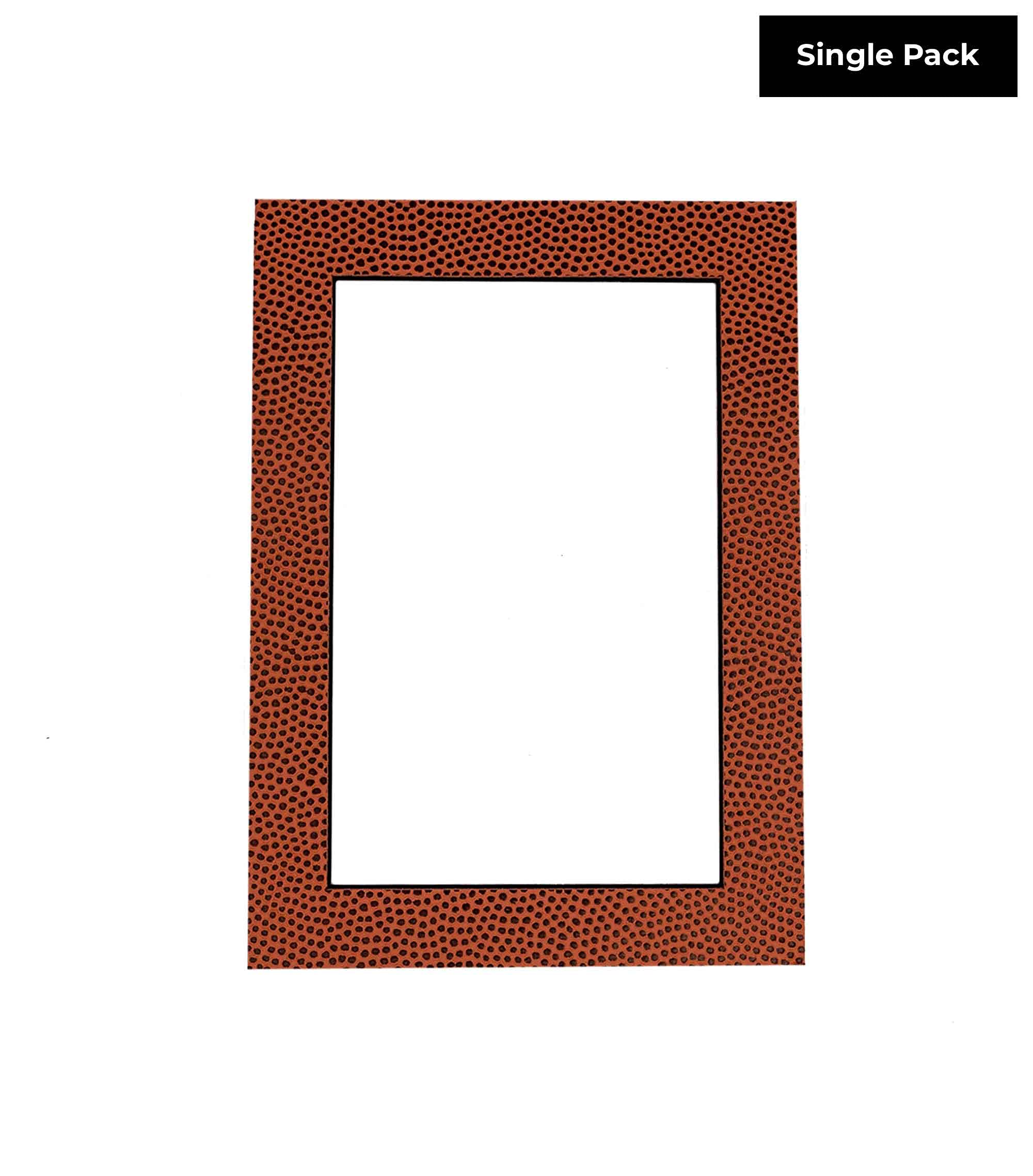 16x22 Acid-Free Football Texture Precut Matboard for 12x19 Photos - Bevel Cut 4-Ply Mat with Backing Board & Self-Seal Crystal Clear Photo Bag - Perfect for Framing, Picture Displays, and Sports Memorabilia Preservation