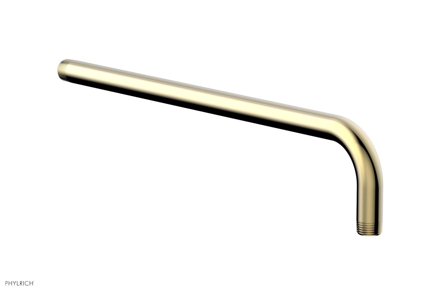 90 Degree Angle 16-Inch Shower Arm - Adjustable Chrome-Plated Brass Shower Pipe for Bathroom Renovation & Modern Shower Installation