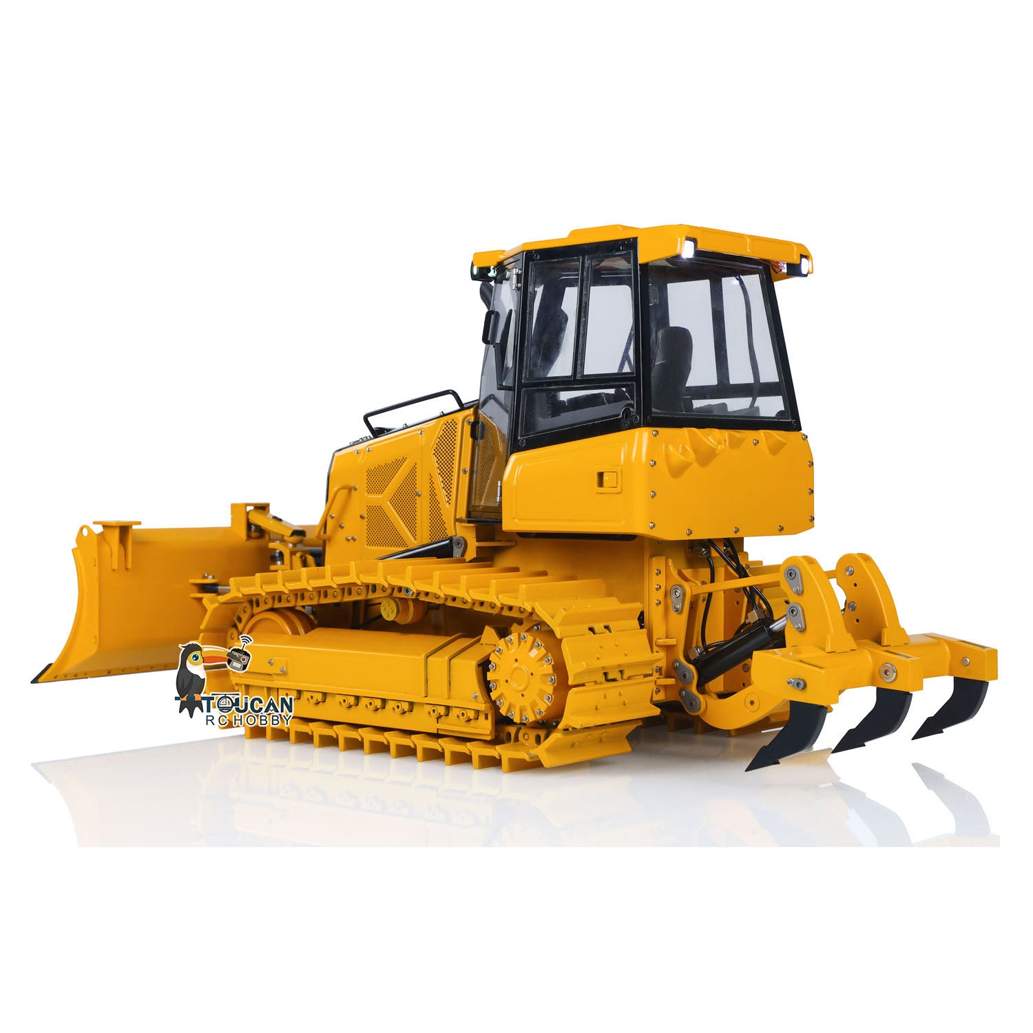 1/12 Scale RC Hydraulic Bulldozer D3 - 4CH Remote Control Construction Vehicle with Light & Sound, Flysky ST8 Radio (Pre-Order) - Perfect for Construction Simulation, STEM Learning, and RC Hobby Enthusiasts