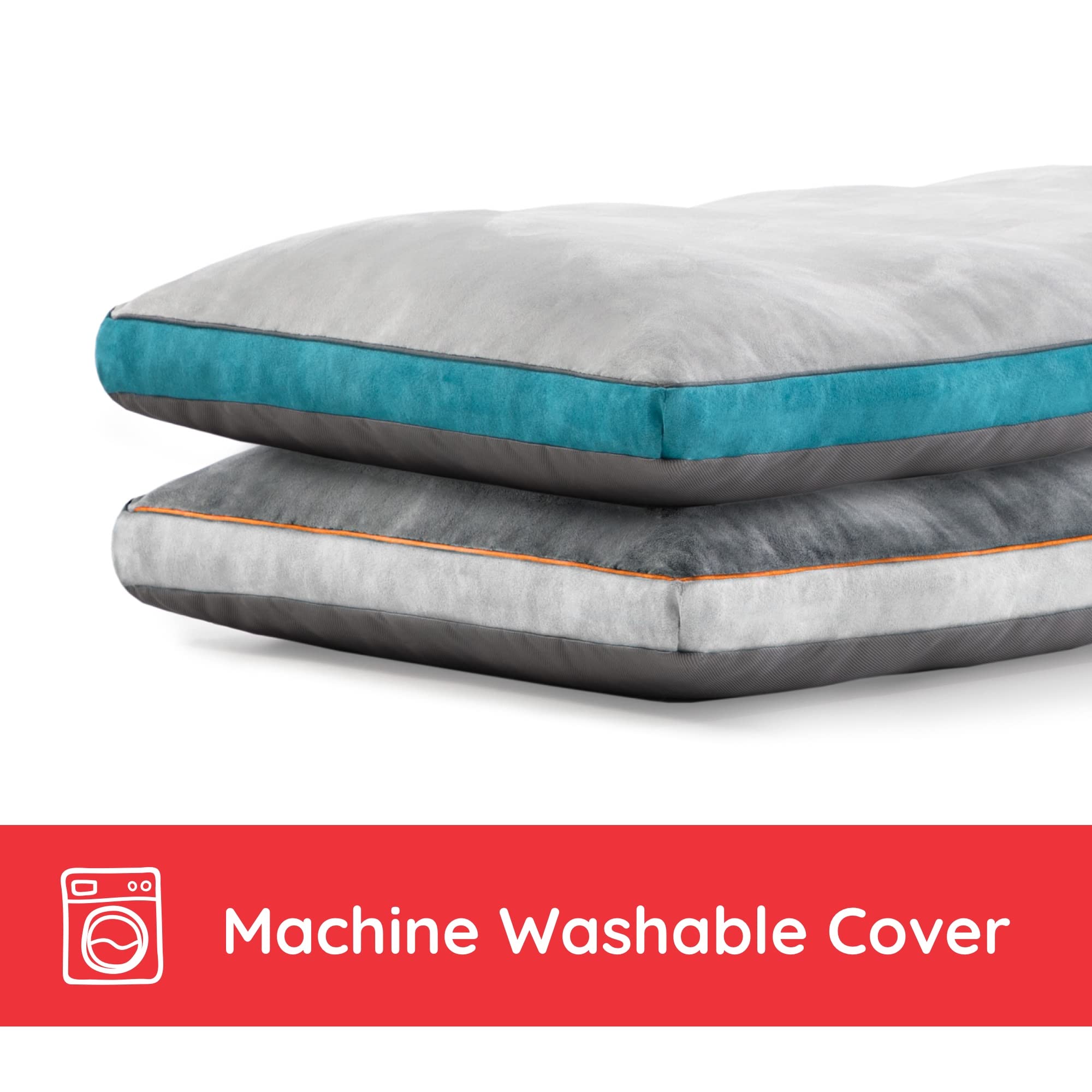 Orthopedic Memory Foam Dog Bed with Washable Cover - Water Resistant Pet Mat for Crates & Dog Houses - Comfortable Support for Joint Pain Relief - Perfect for Large Dogs, Senior Pets & Post-Surgery Recovery