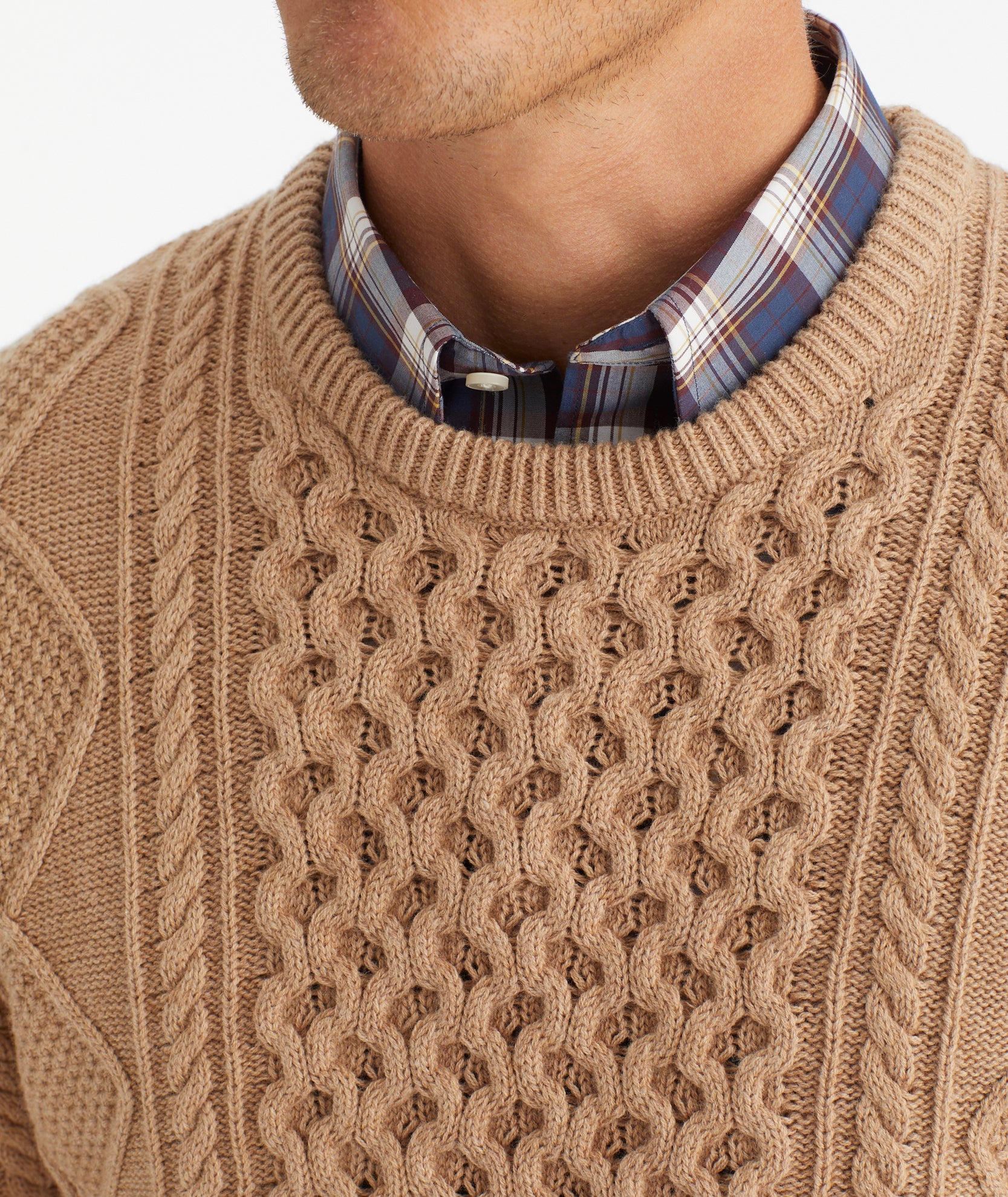 Cozy Cable Knit Crewneck Sweater for Women - Soft Winter Pullover, Warm Casual Knit Top - Perfect for Holiday Gatherings & Office Wear