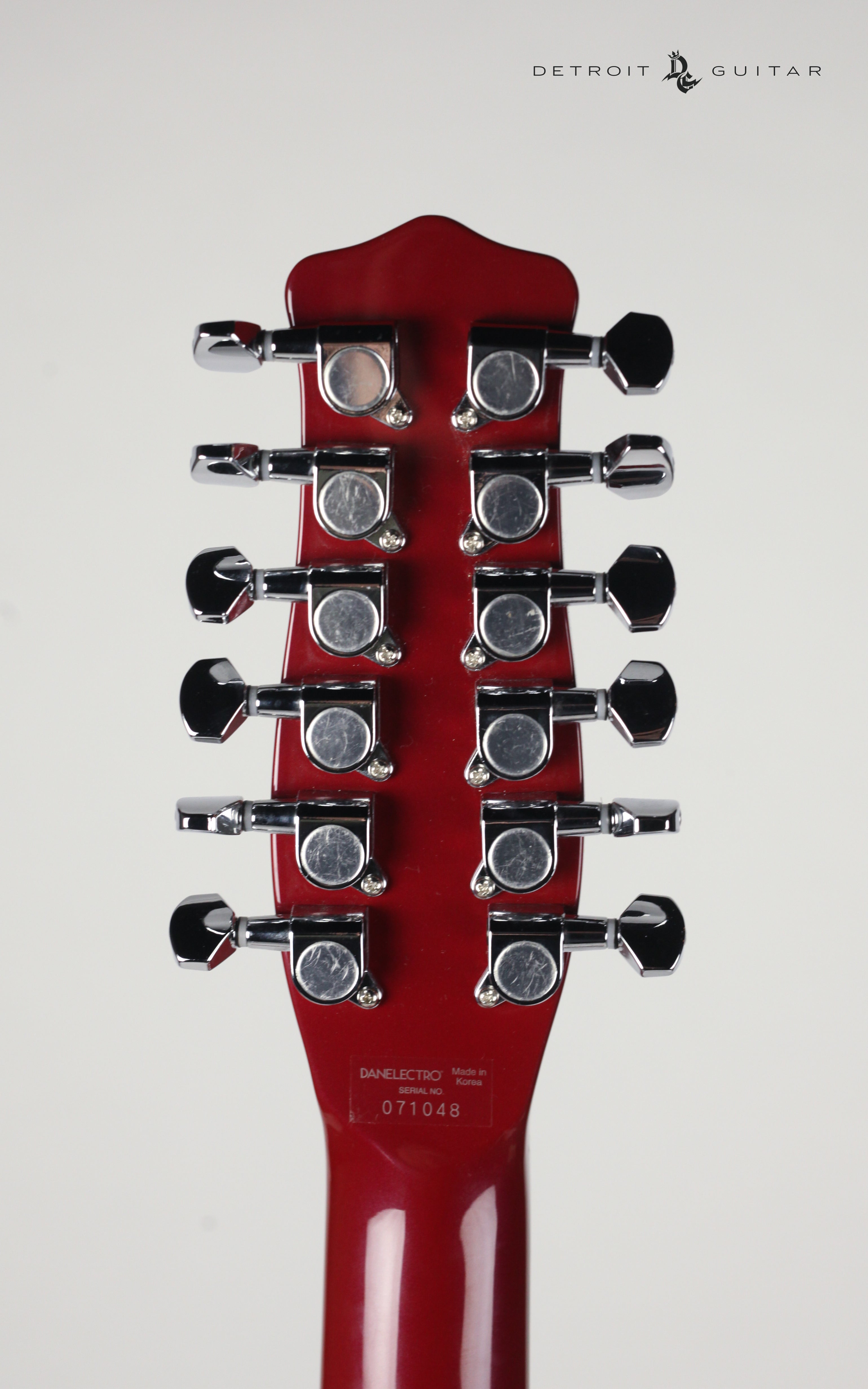 Danelectro 59X 12-String Electric Guitar in Blood Red Finish - Perfect for Rock, Blues & Vintage Music Performances