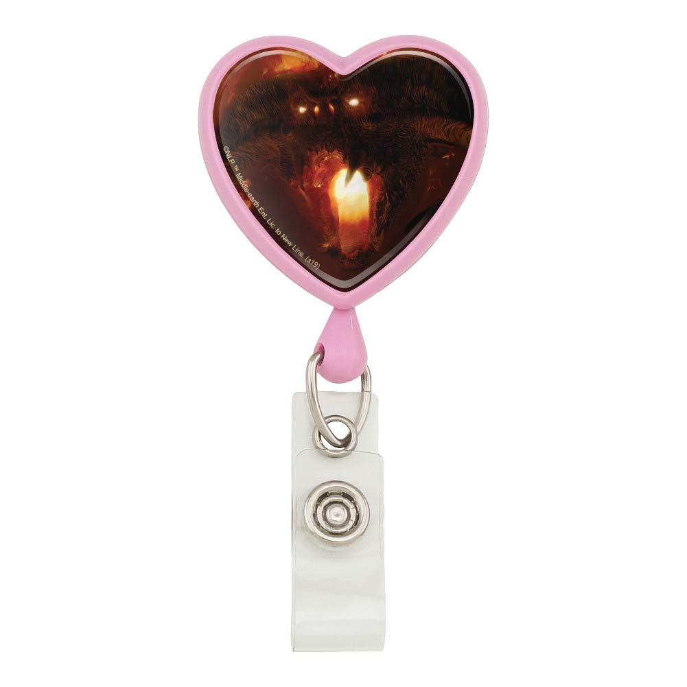 The Lord of The Rings Balrog Character Retractable Badge Reel with Lanyard - ID Card Holder for Work, Conventions & Cosplay