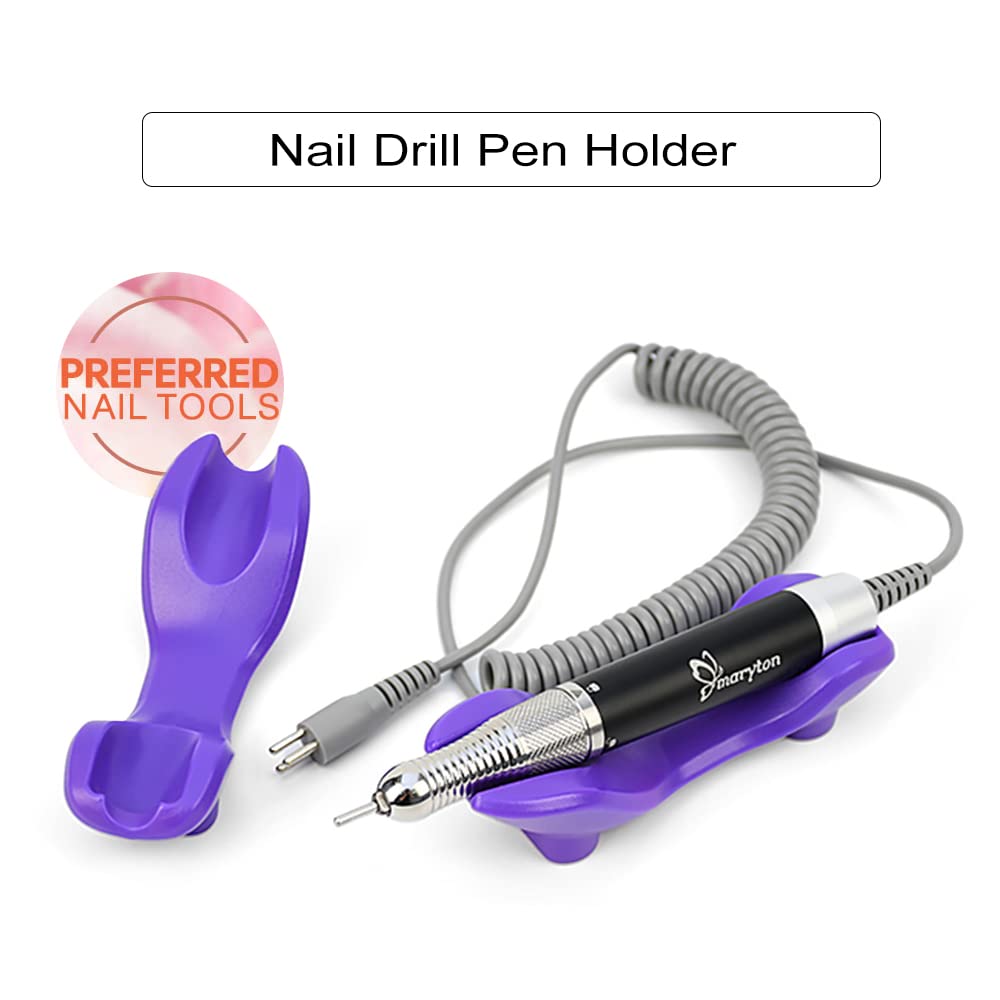 Maryton Electric Nail Drill Pen Holder Stand - Professional Efile Handle Kit with Stable Base for Manicure & Pedicure | Perfect for Salon, Home Use & Nail Art Enthusiasts
