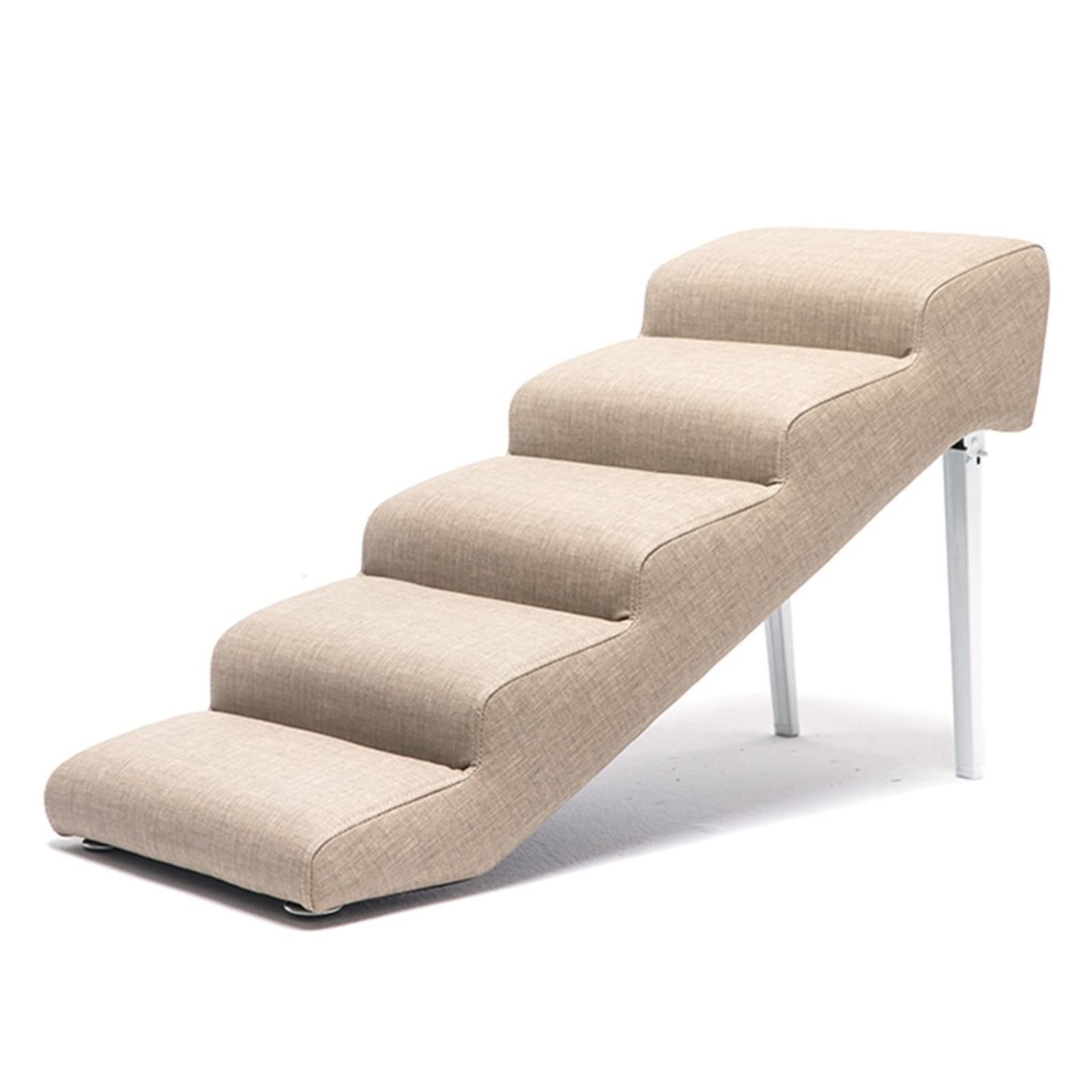 ZAQY Foldable Dog Stairs for High Beds - Pet Steps for Couch & Large Dogs - Puppy Ramp for Small Dogs - 90KG Capacity - Perfect for Bedside, Sofa & Furniture Access