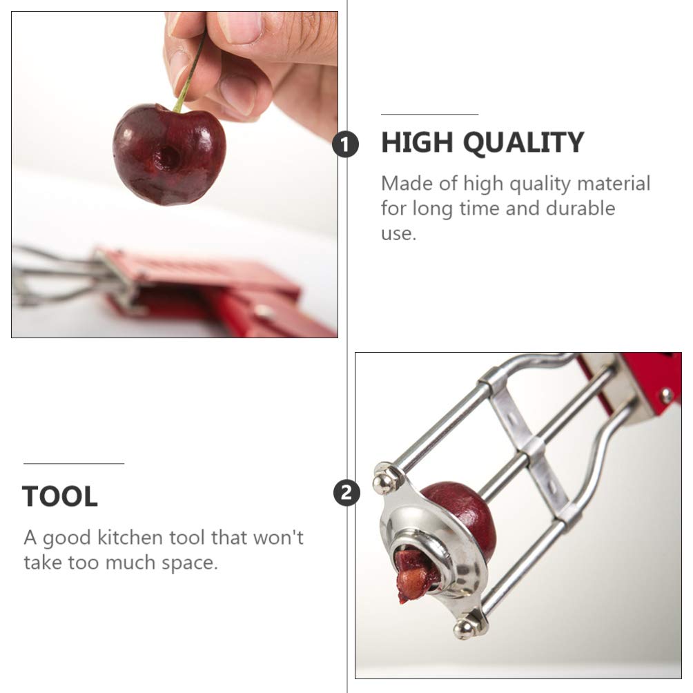 Stainless Steel Fruit Corer & Pitter - Cabilock Fruit Core Remover Tool for Apples, Pears, Peaches - Kitchen Gadget for Baking, Canning & Fruit Prep
