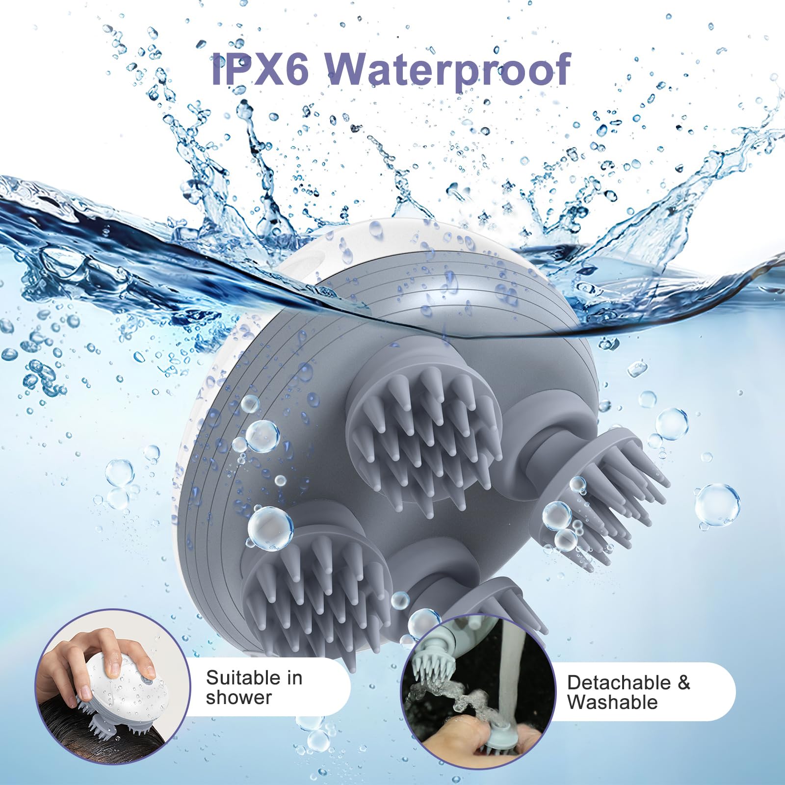 Electric Pet Massager for Dogs & Cats - 4 Rotating Heads with 96 Massage Nodes, Handheld Scalp & Back Massager for Muscle Relaxation & Stiffness Relief - Perfect for Grooming, Bonding & Pain Relief at Home